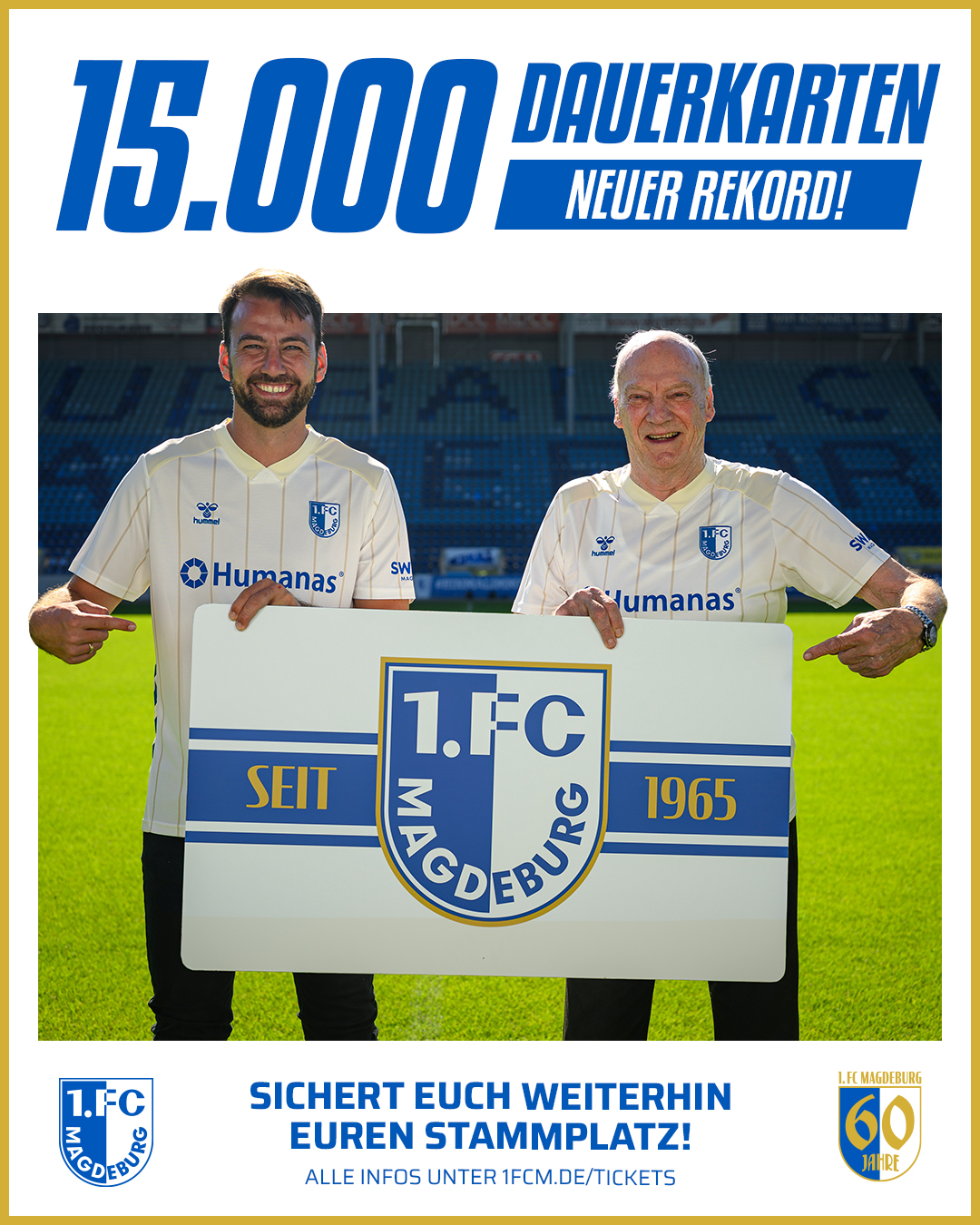 Mehr als 15.000 Dauerkarten sind verkauft.