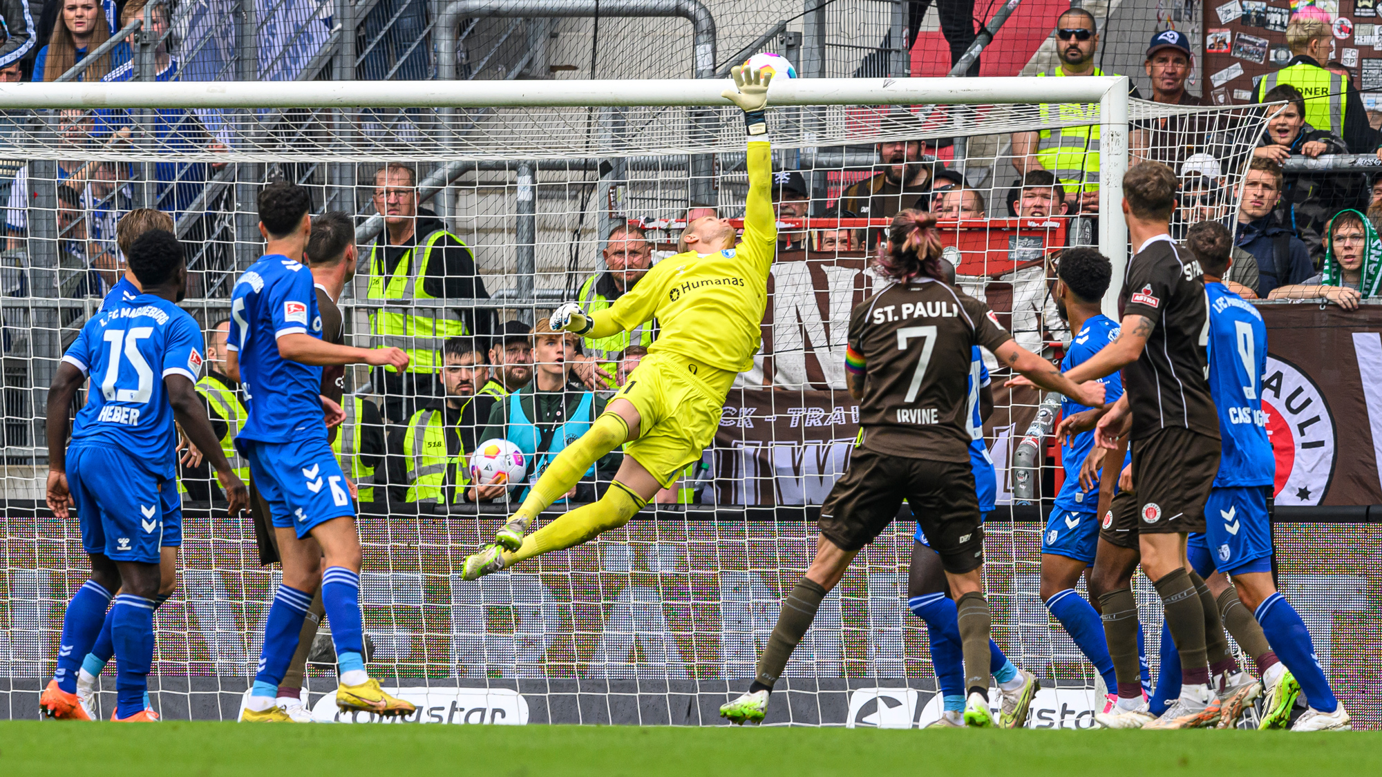 Dominik Reimann hielt in Hamburg die Null fest. Foto: FCM / Norman Seidler