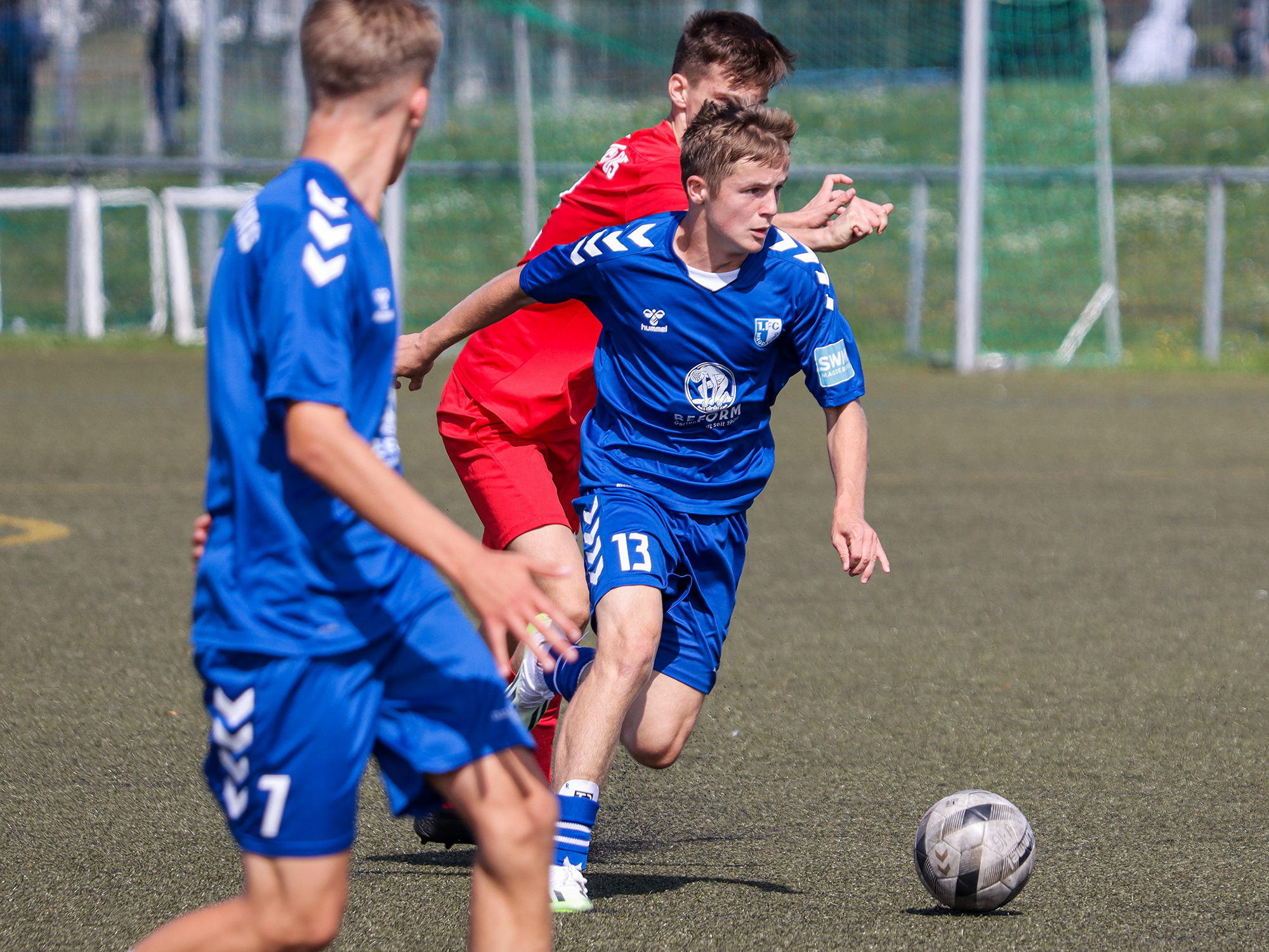 Spielszene der U16. Foto: FCM / Uwe Ventzke