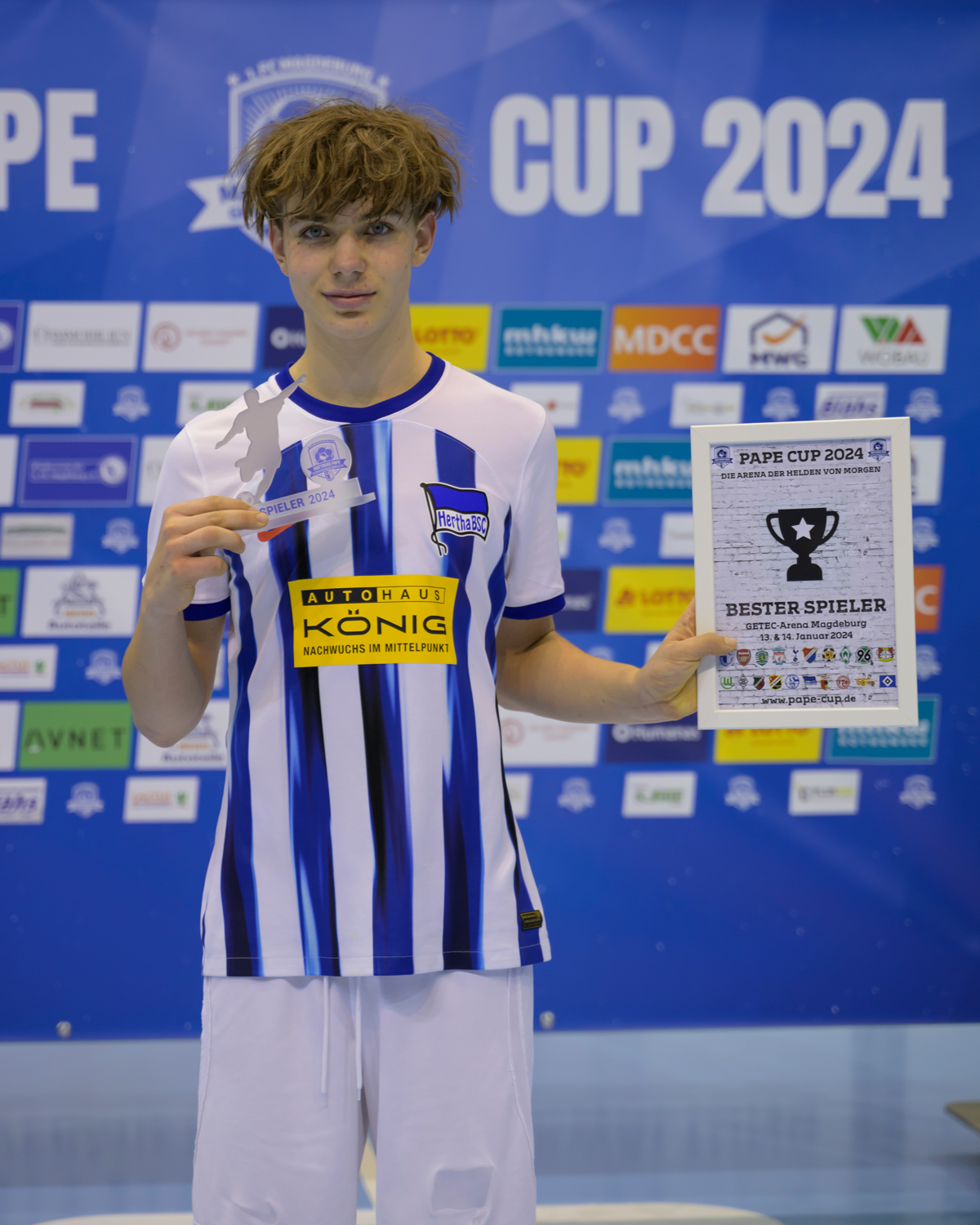 Bester Spieler wurde Kennet Eichhorn von Hertha BSC.