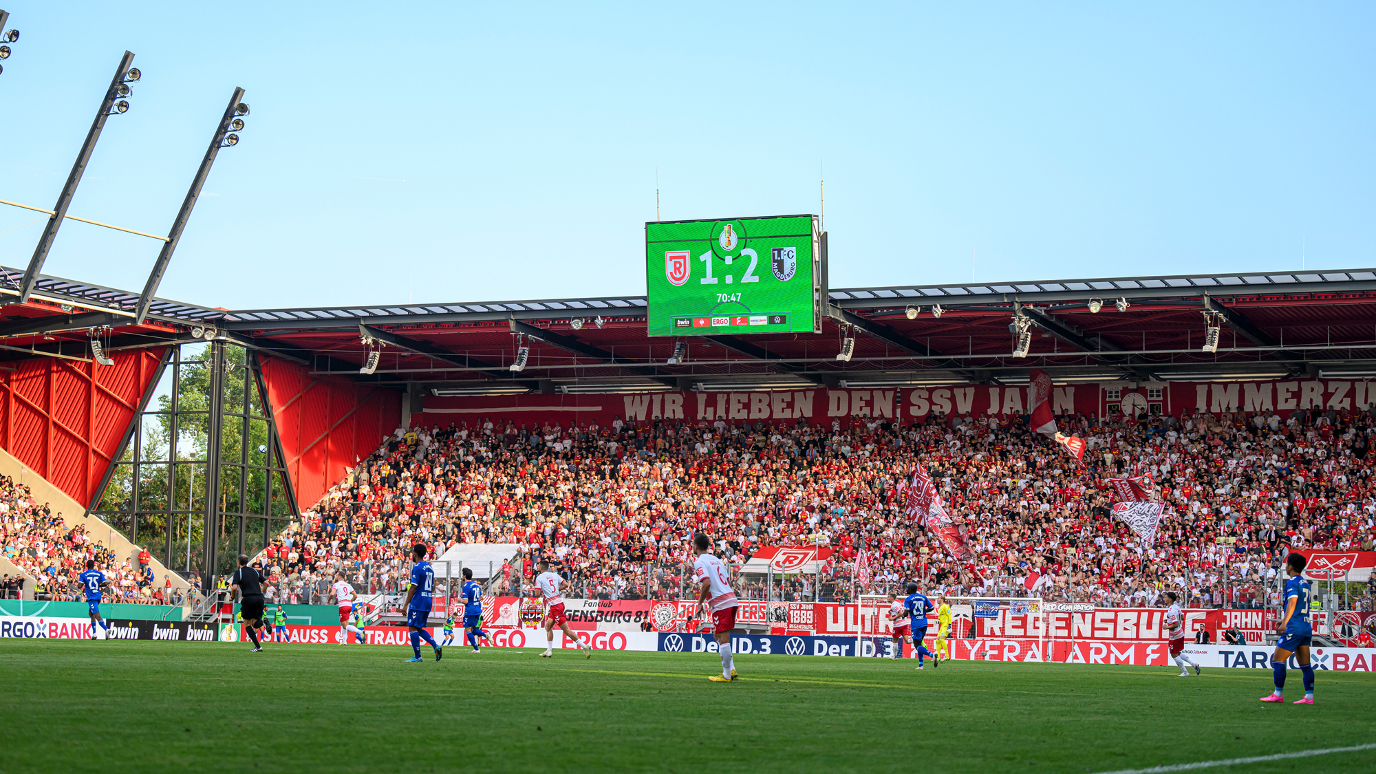 Der FCM war in der vergangenen Saison im Jahnstadion zu Gast.
