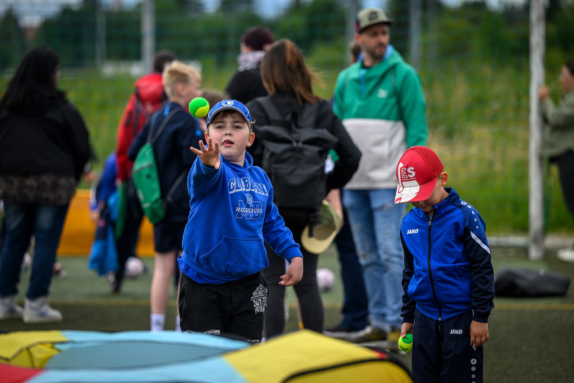An mehreren Stationen konnten die Kids Geschicklichkeit und Fähigkeiten unter Beweis stellen.