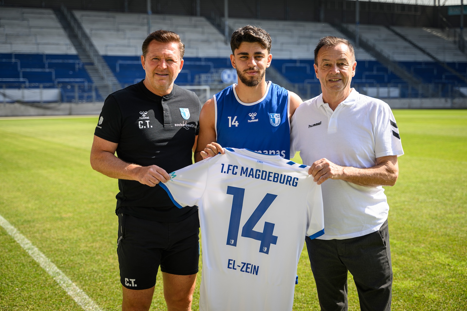 Christian Titz(links, Abu Bekir El-Zein(mittig) und Otmar Schork(rechts)