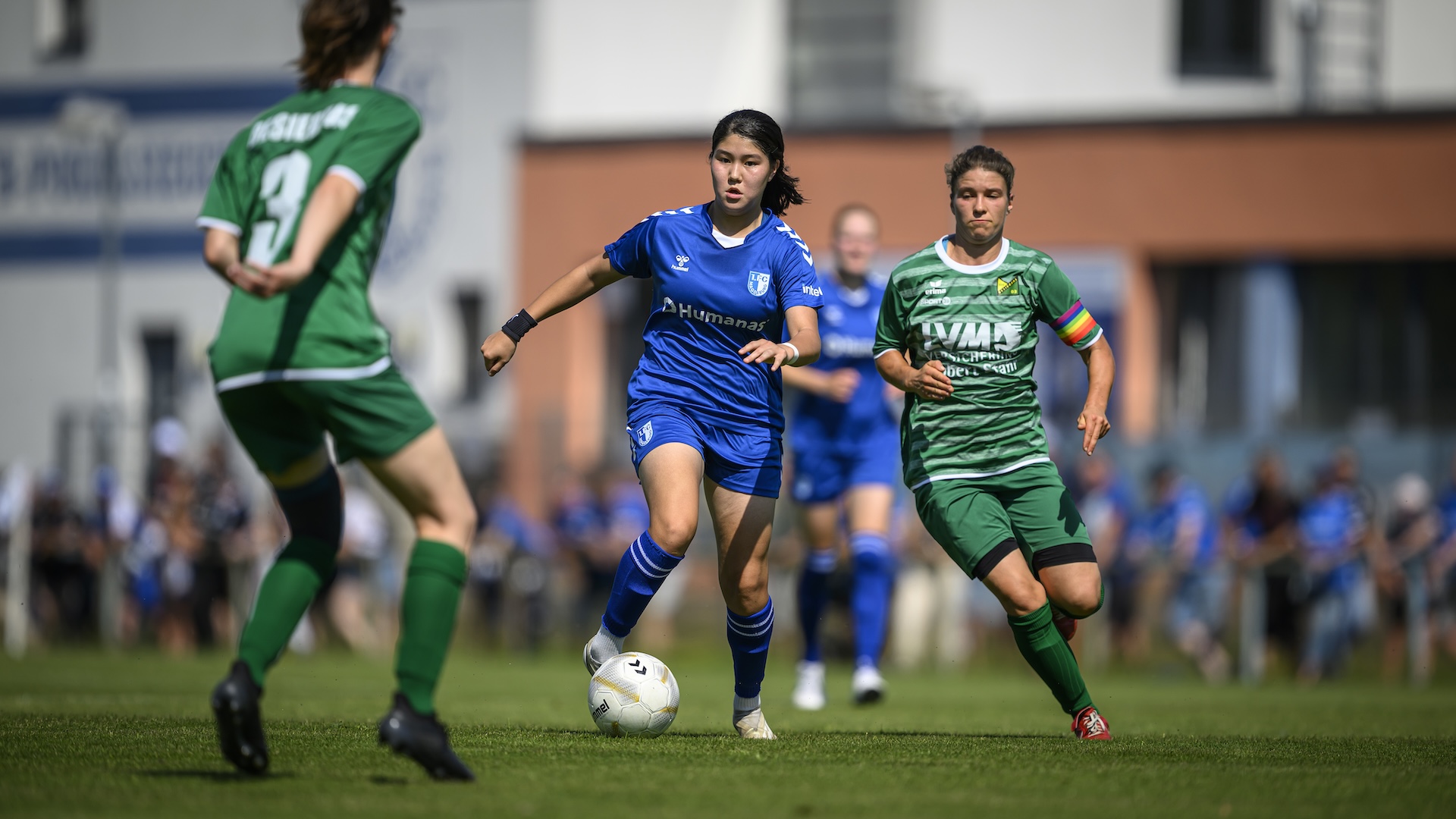 Neuzugang Amina Bibossynova spielte direkt im ersten Spiel mit.