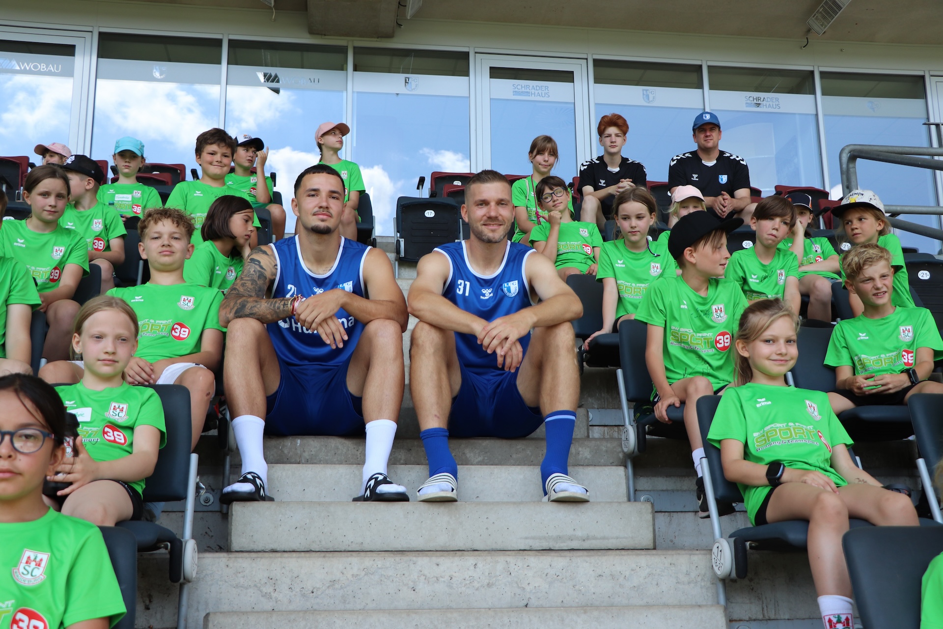 Falko Michel und Robert Leipertz im Feriencamp