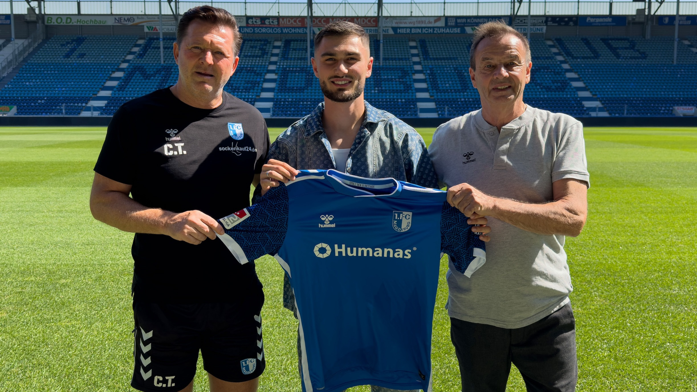 Christian Titz(links), Samuel Loric(mittig) und Otmar Schork(rechts)