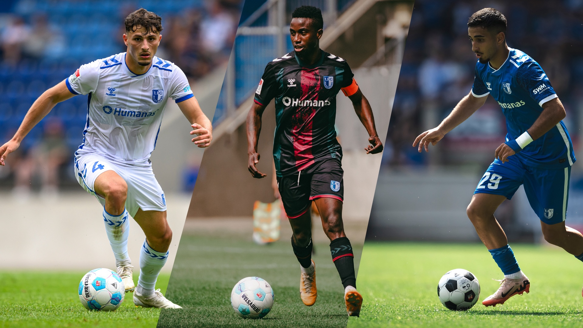 Eldin Dzogovic(links), Lubambo Musonda(mittig) und Livan Burcu(rechts)