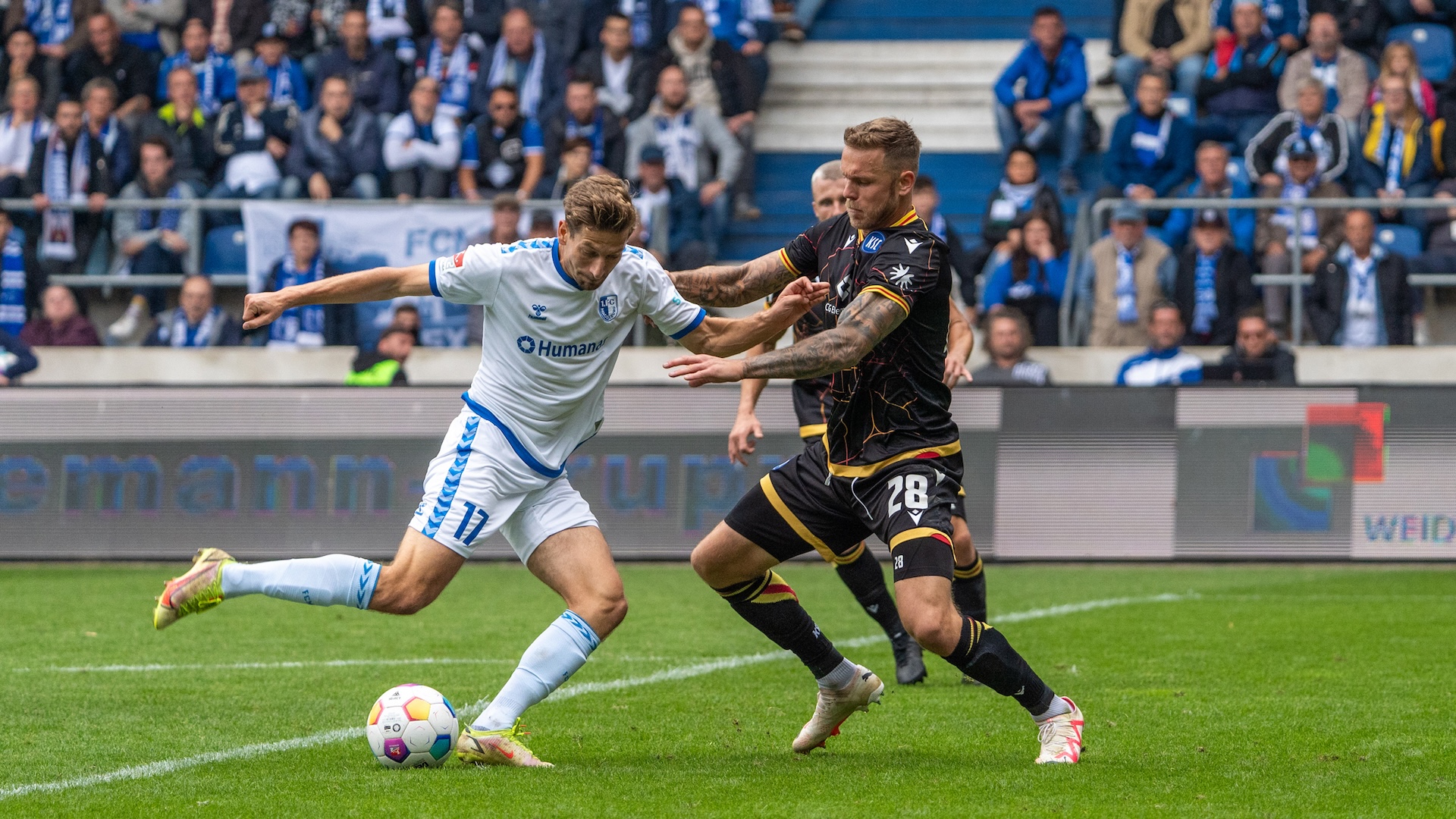 FCM im Spiel gegen Karlsruher SC