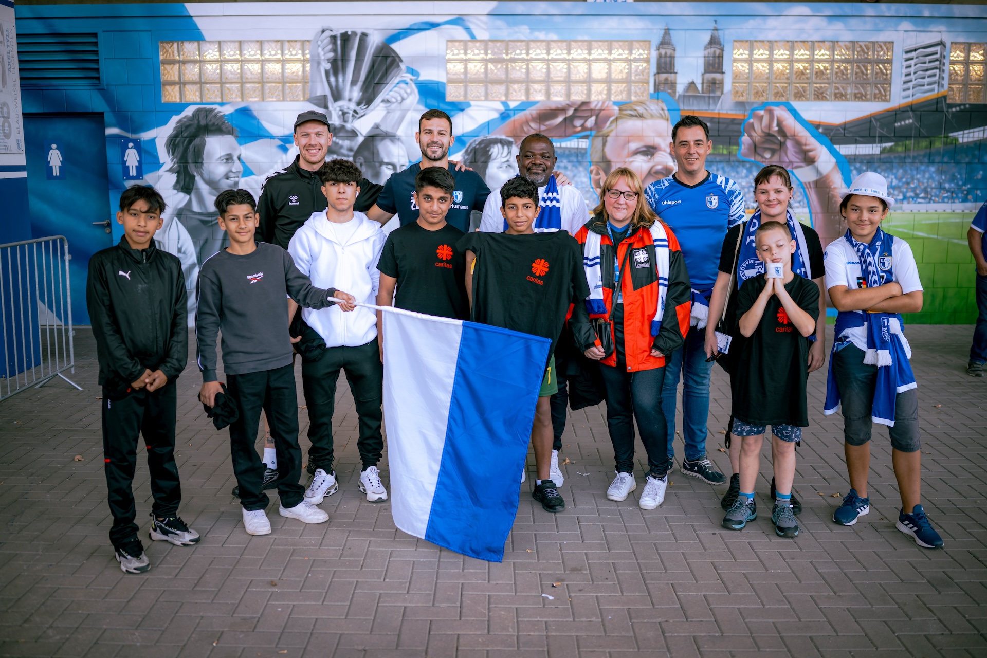 Gruppenfoto des Caritas Kinder- und Jugendhauses St. Christophorus