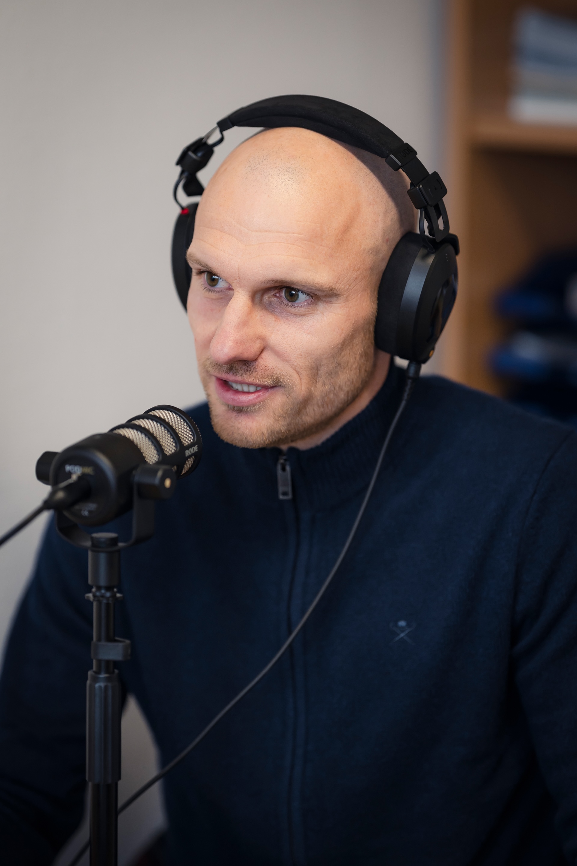 Silvio Bankert im Gespräch.