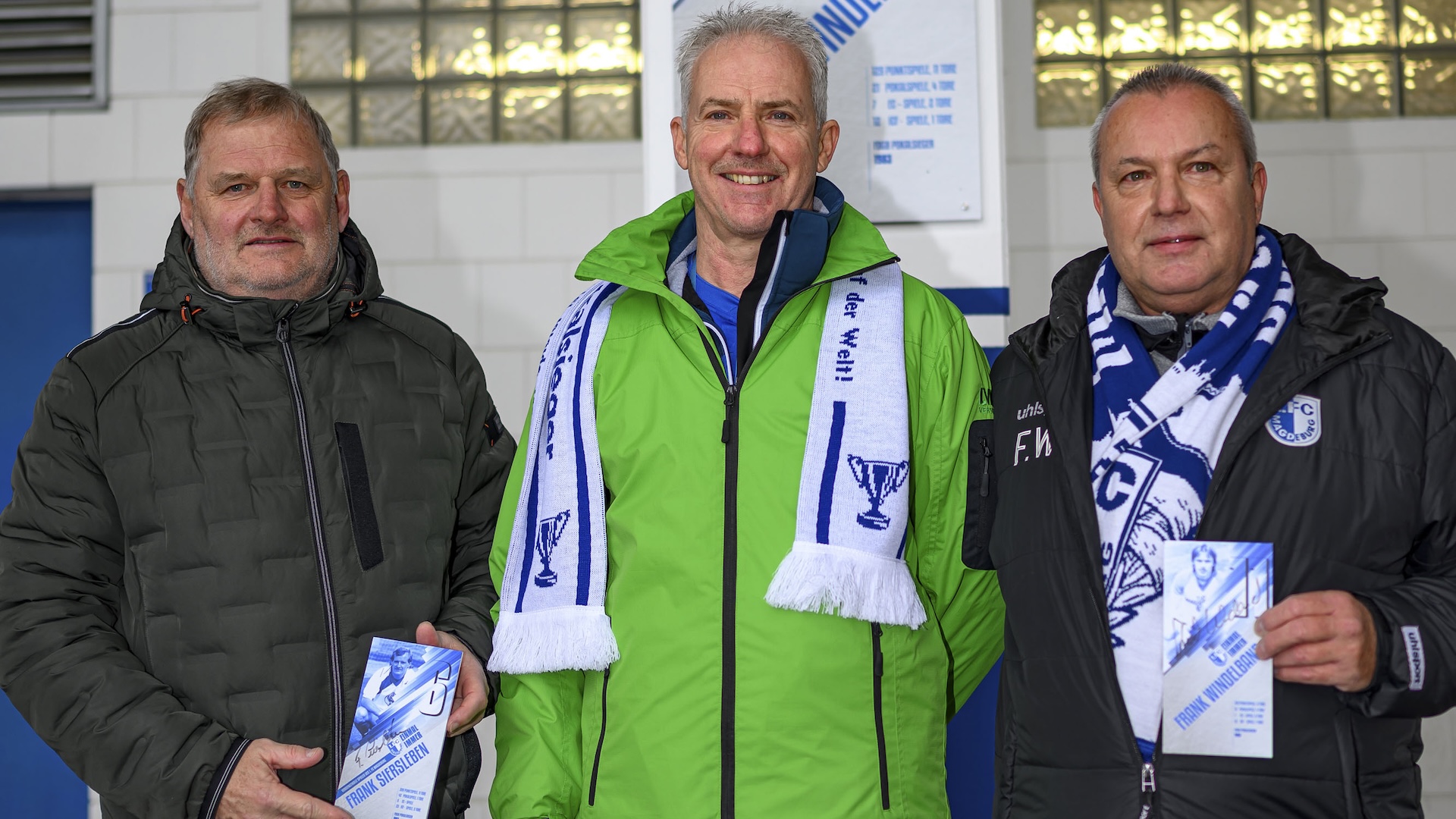 Frank Siersleben (links) und Frank Windelband (rechts) mit Stefan Ungefroren