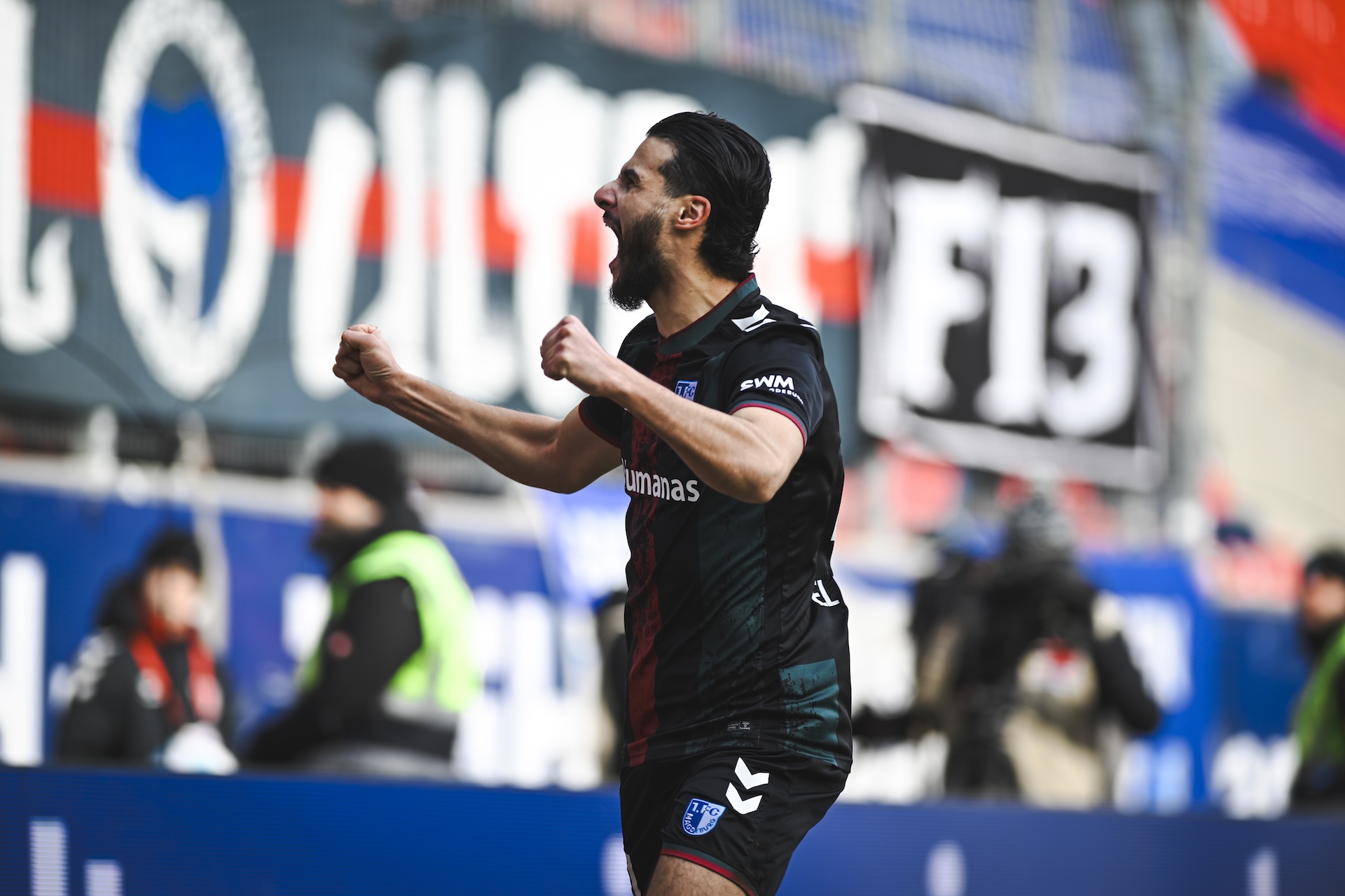 Mo El Hankouri nach dem 1:0