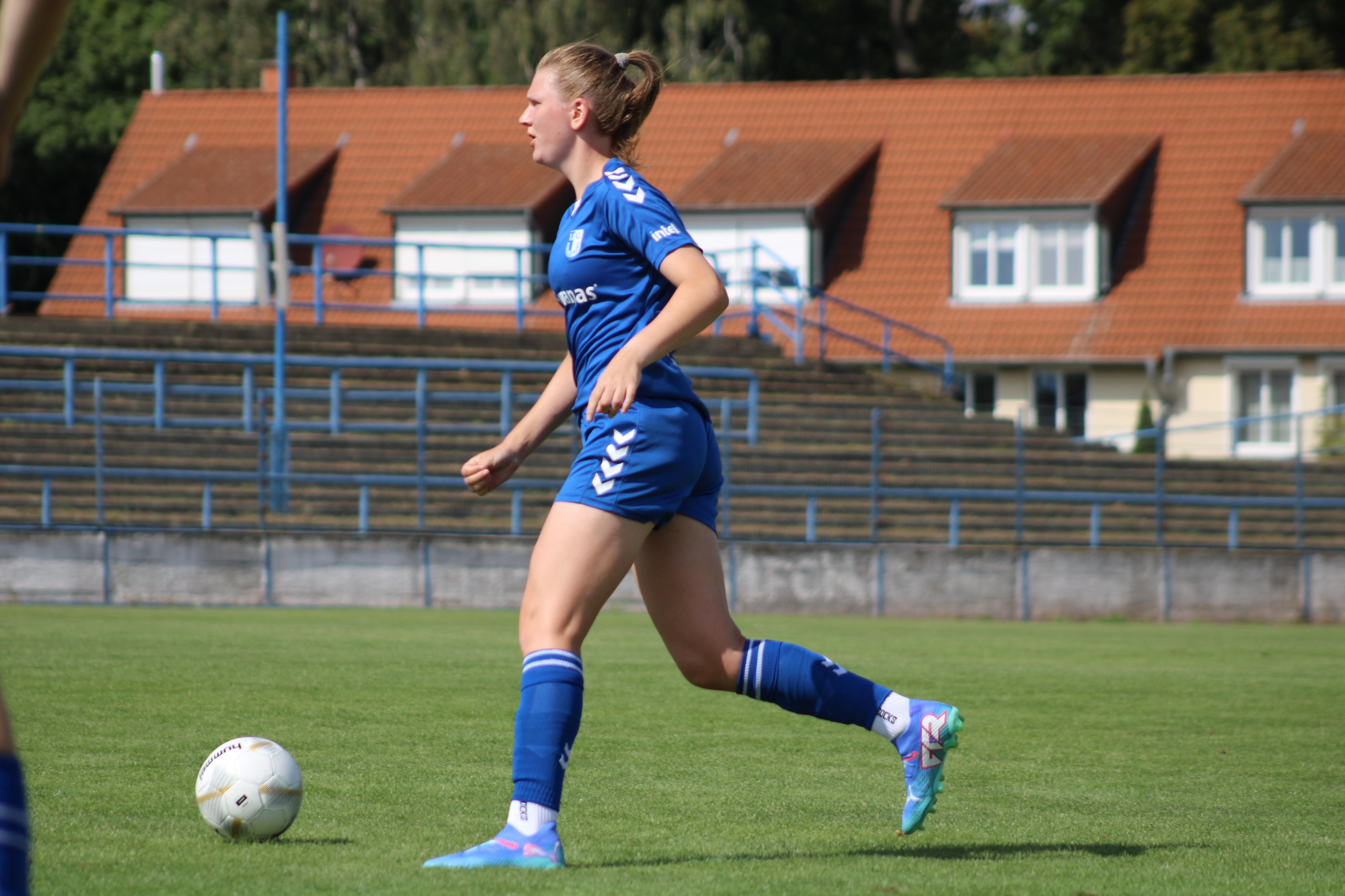 Tabea Alsleben auf dem Platz