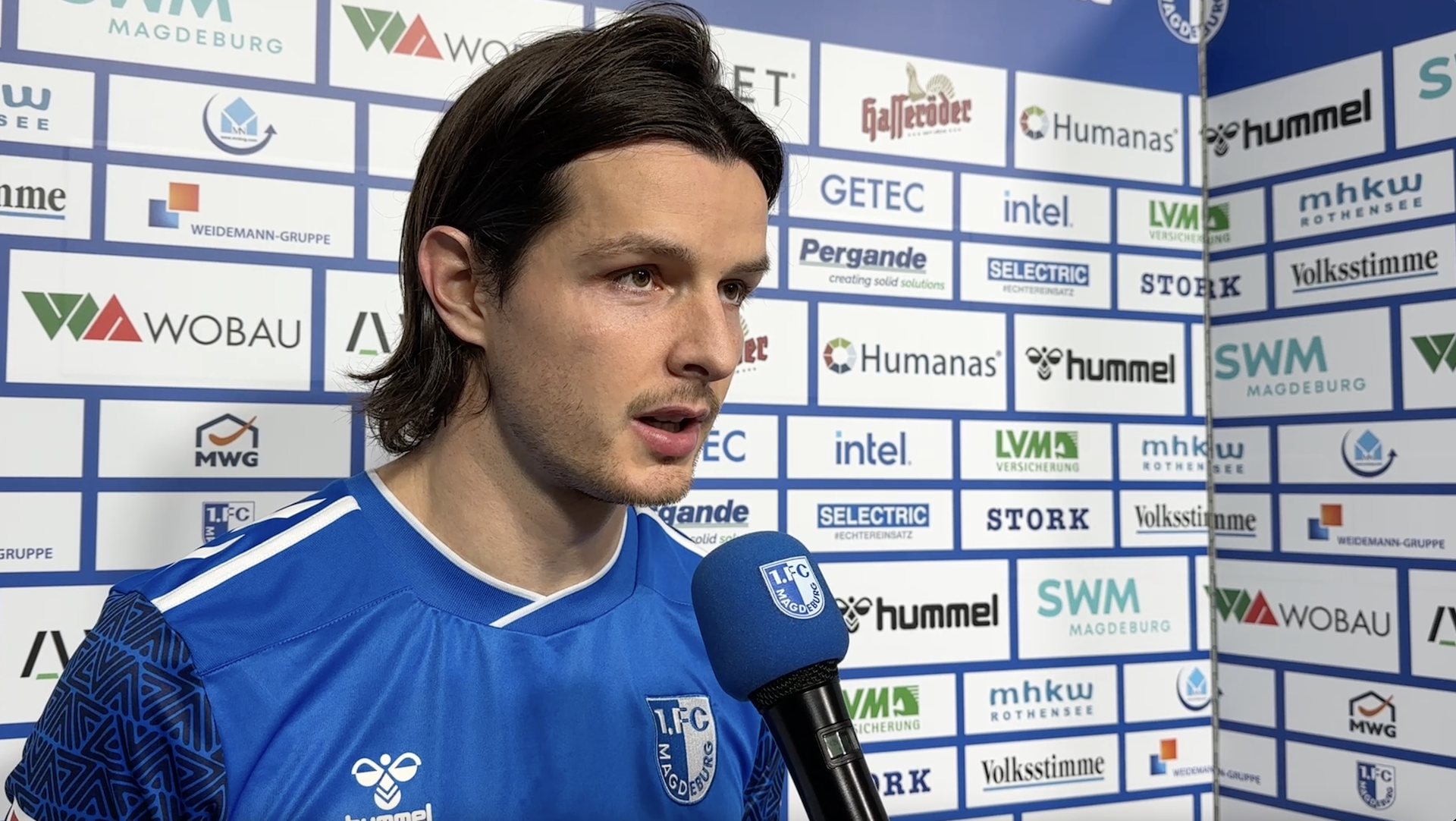 Jean Hugonet im Interview nach dem Spiel gegen Hertha BSC