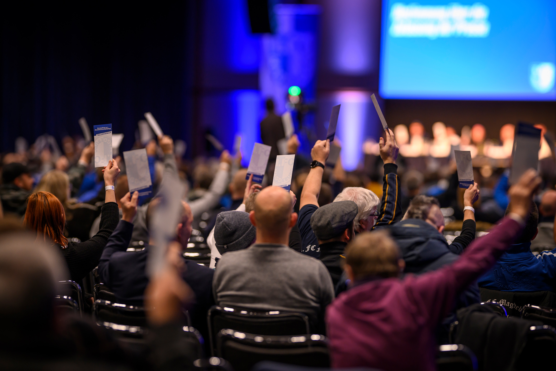 Stimmabgabe auf der Mitgliederversammlung