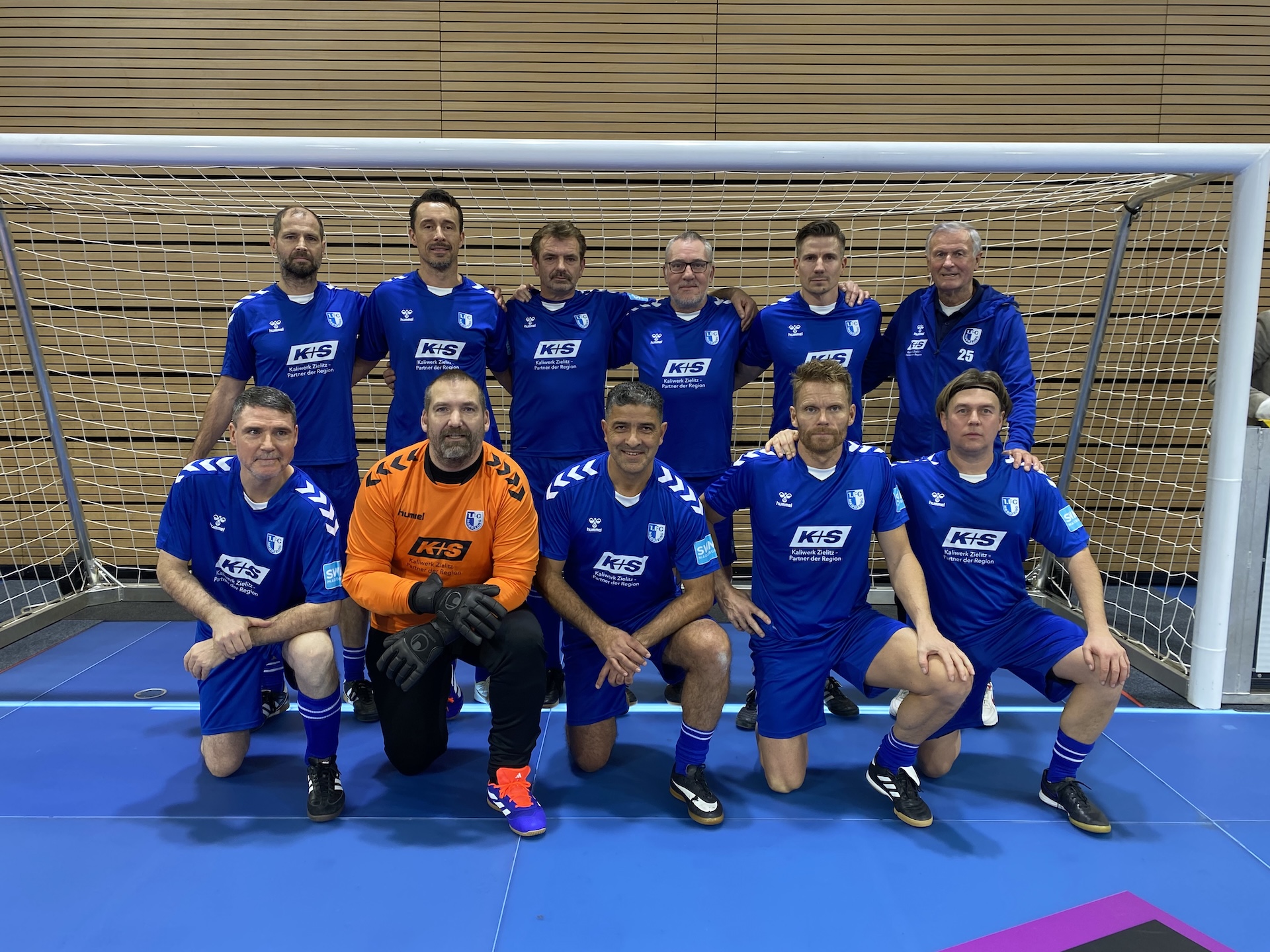 Die Traditionsmannschaft in Dresden