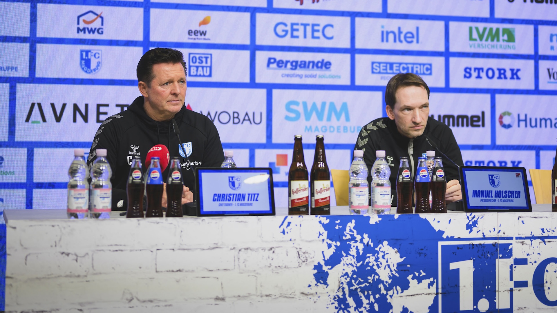 Christian Titz (links) und Pressesprecher Manuel Holscher