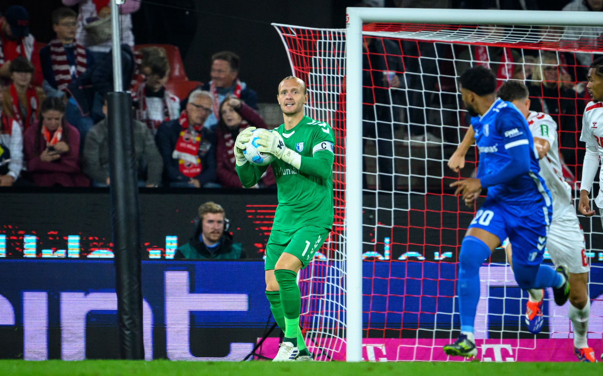 Dominik Reimann im Hinspiel in Köln