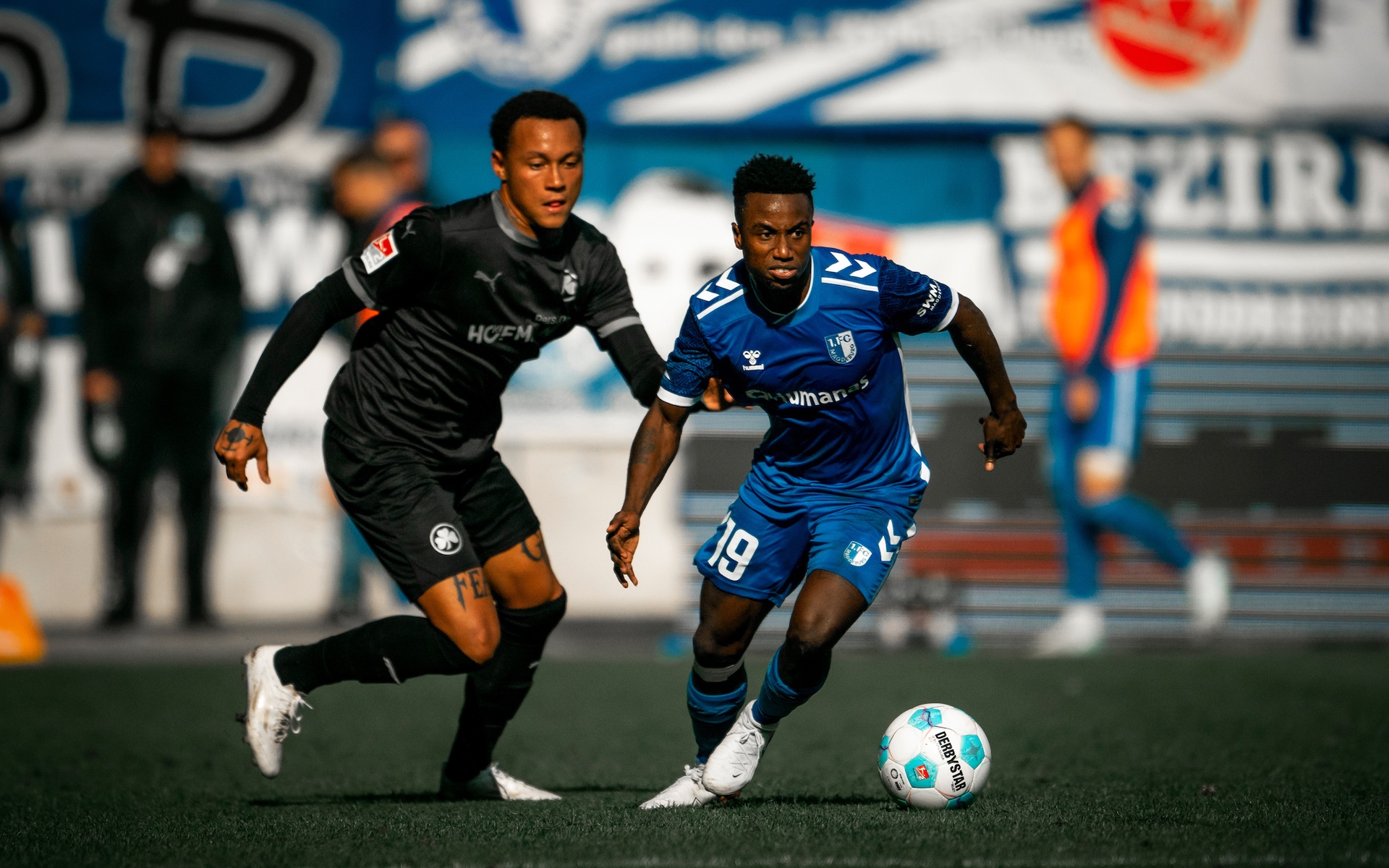 Lubambo Musonda (rechts) im Hinspiel gegen Fürth