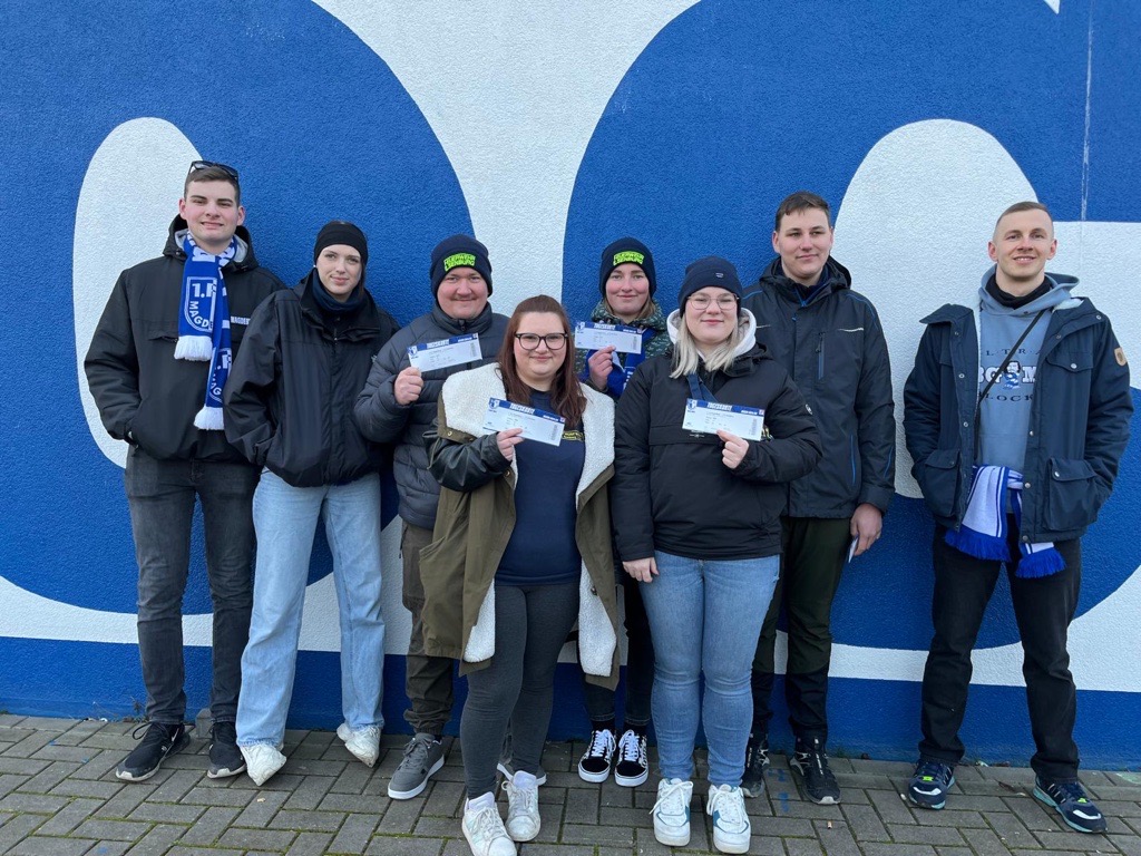 Die Feuerwehr aus Ilsenburg beim Heimspiel gegen Nürnberg