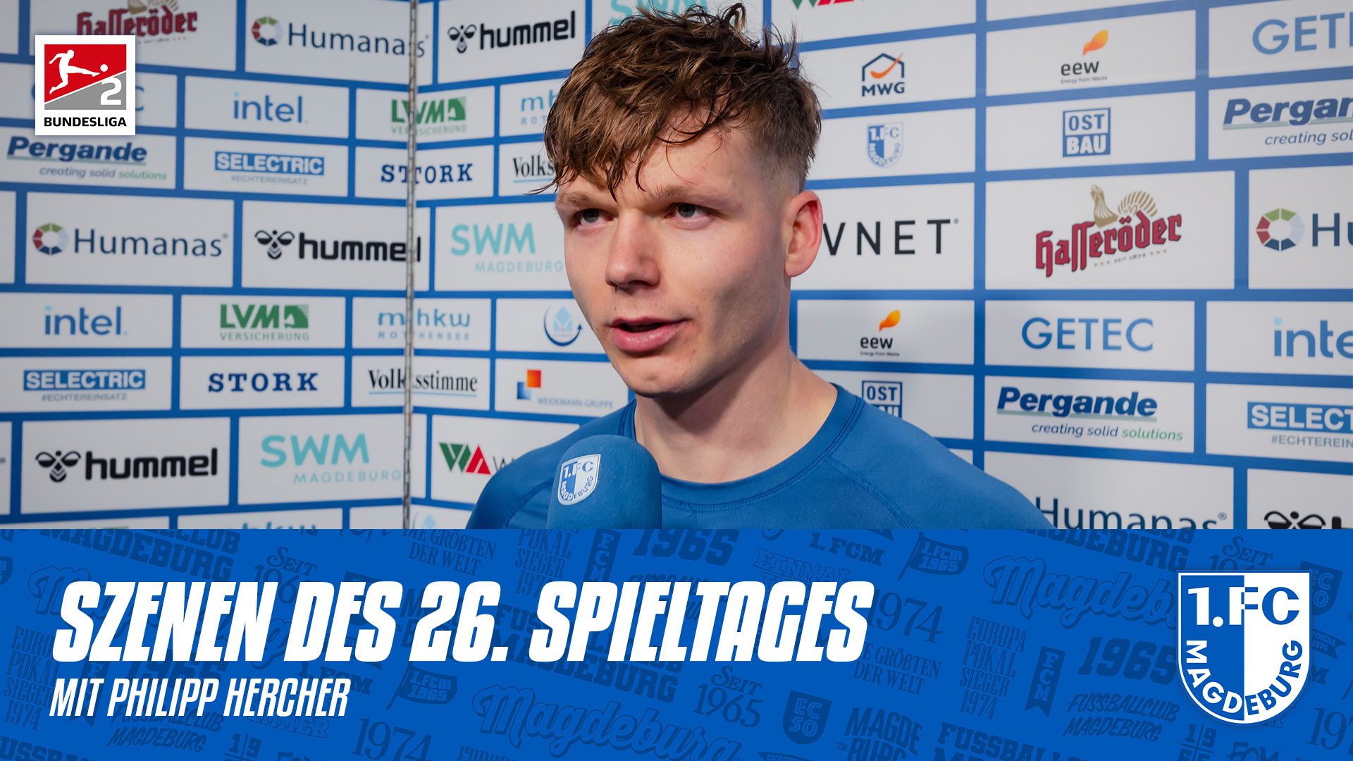 Philipp Hercher am Mikrofon von FCM-tv