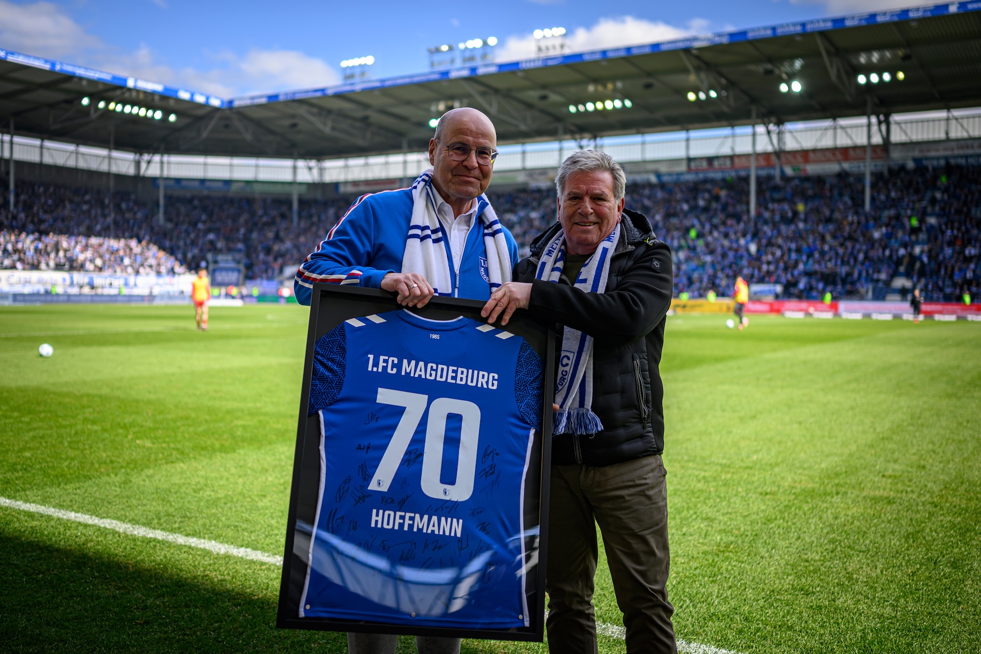 Martin Hoffmann (rechts) mit FCM-Präsident Dr. Jörg Biastoch