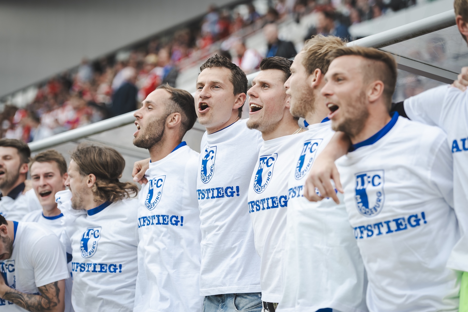 Die Helden des Aufstieges im Jahr 2015 in Offenbach.