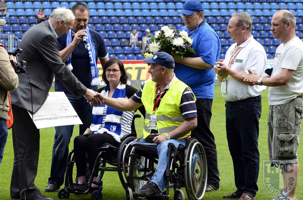 Foto vom 3. Behindertentag des 1. FC Magdeburg.