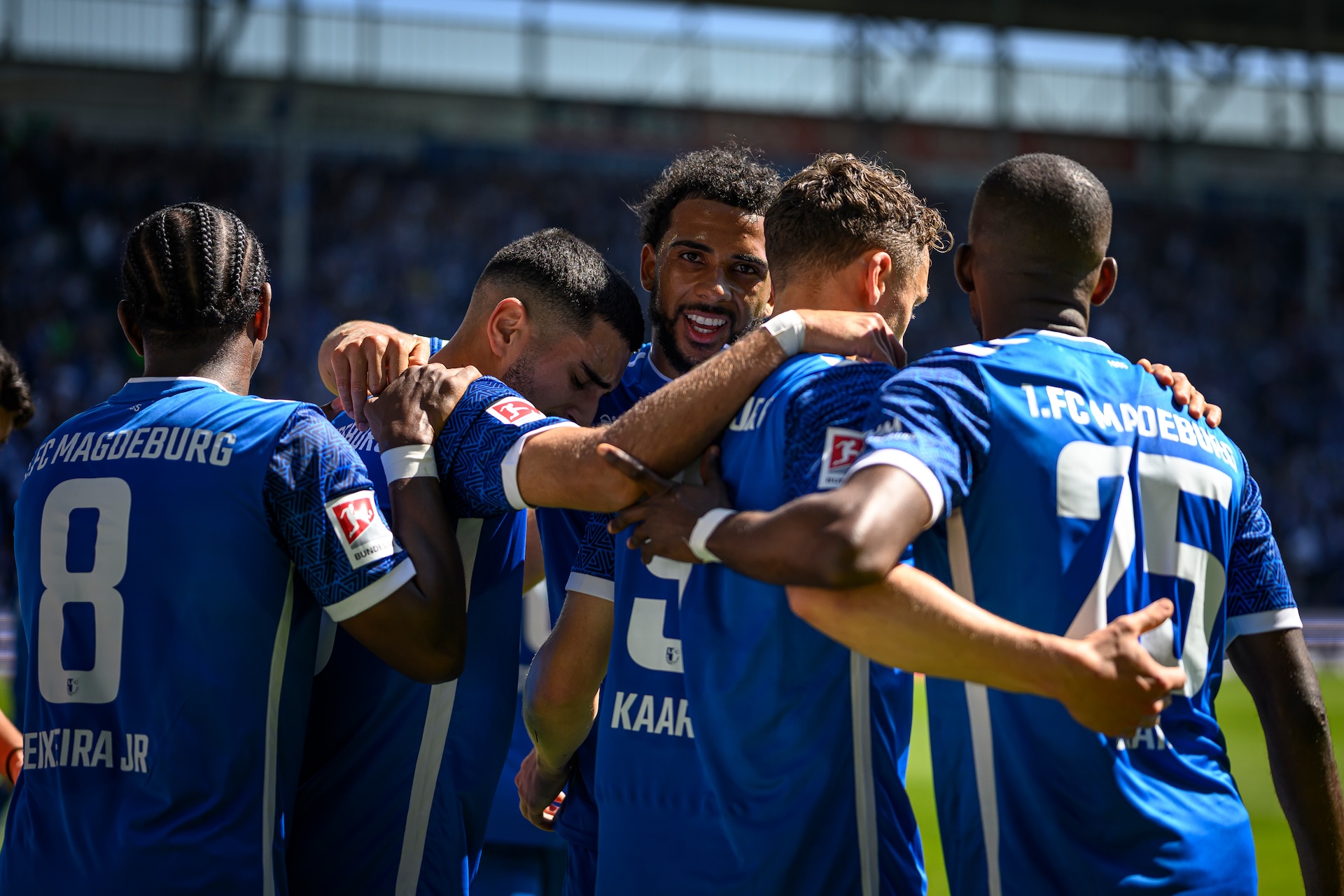 Gemeinsamer Jubel nach dem 1:0.