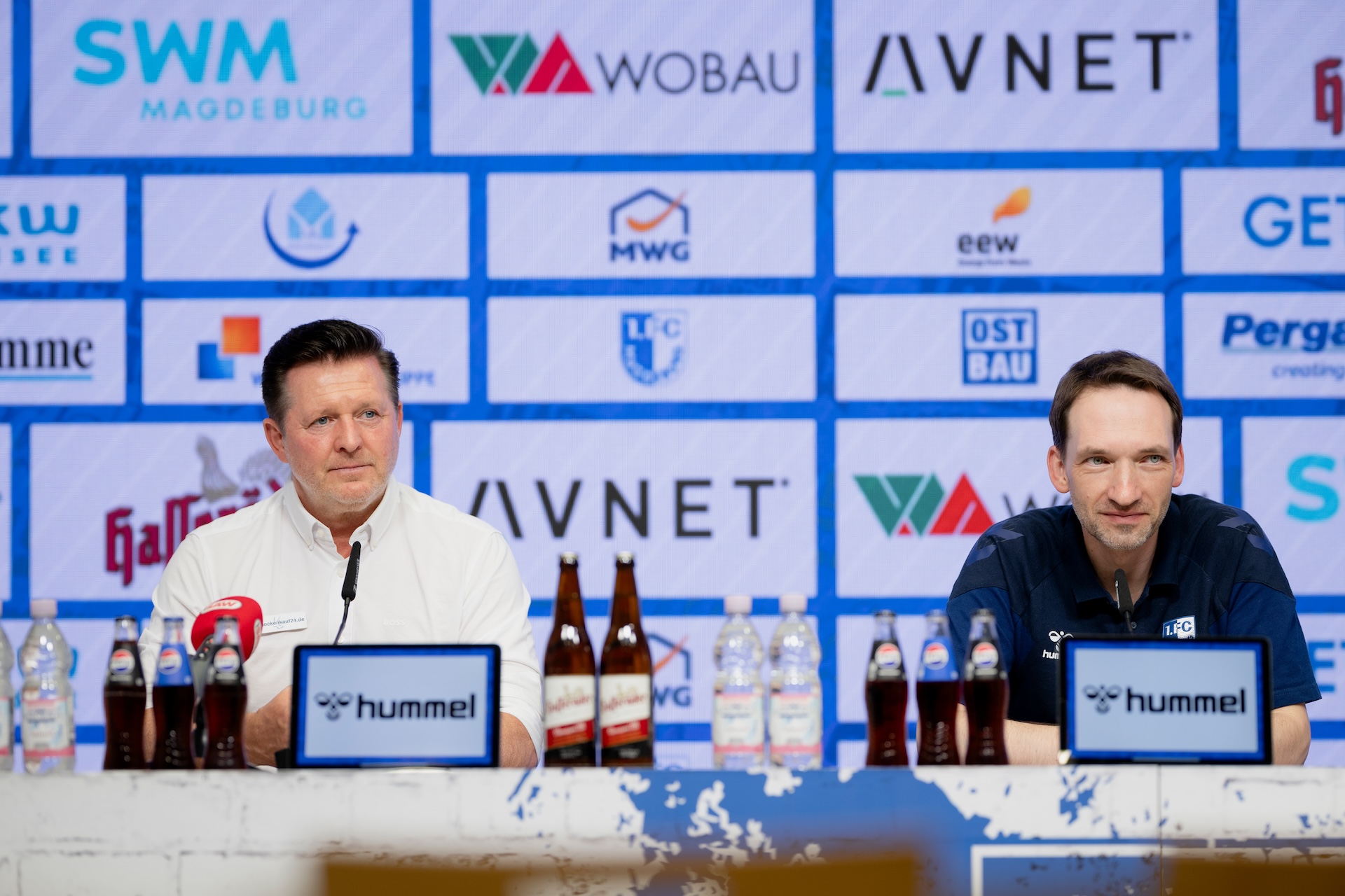 Christian Titz (links) und Pressesprecher Manuel Holscher