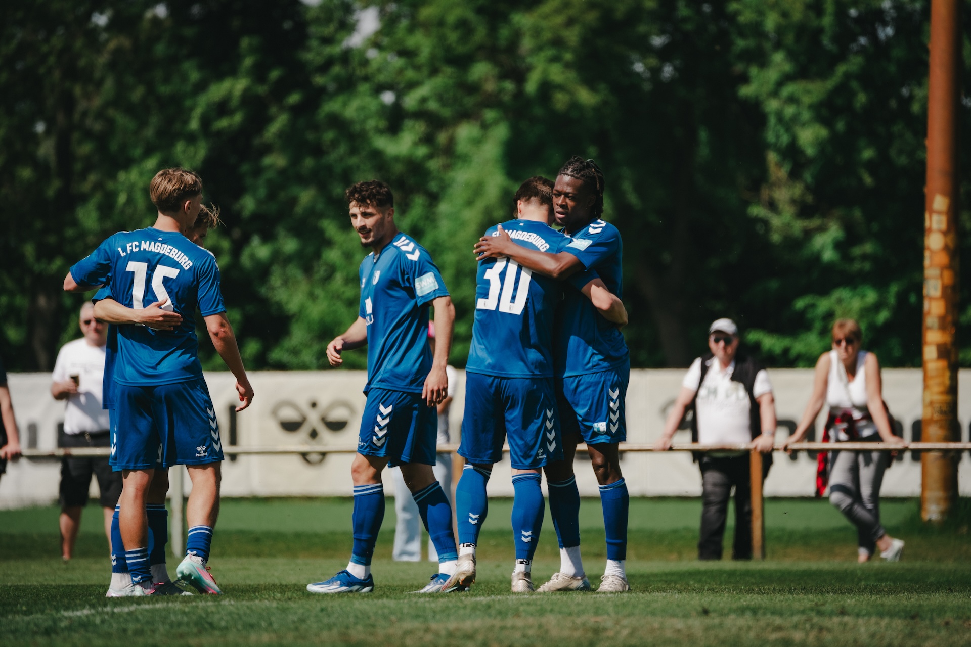 Jubel beim 6:1-Heimsieg der U23