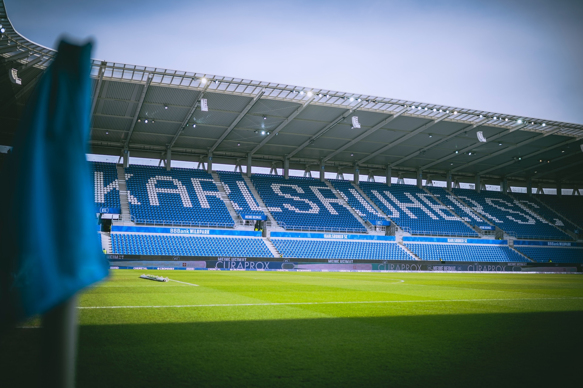 Seine Heimspiele trägt der KSC im Wildpark aus.