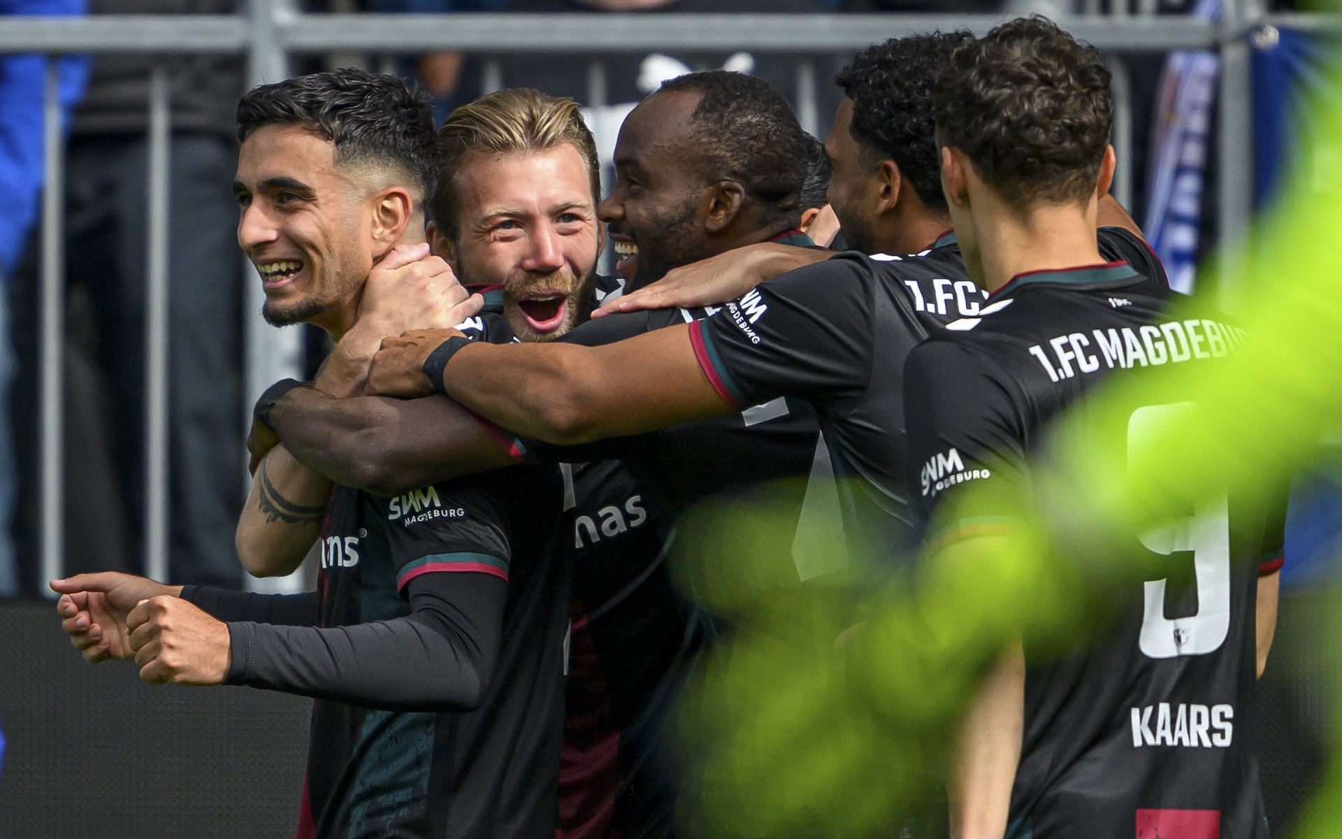 Gemeinsamer Jubel der Spieler