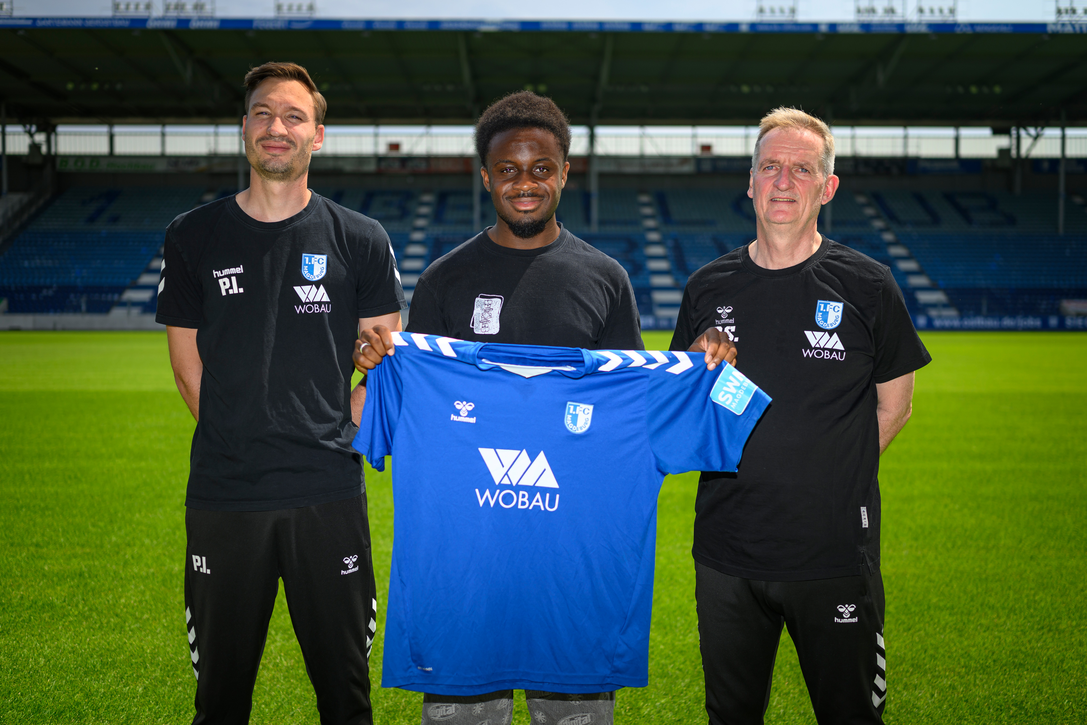 Von links: Pascal Ibold, Malick Sanogo und Petrik Sander