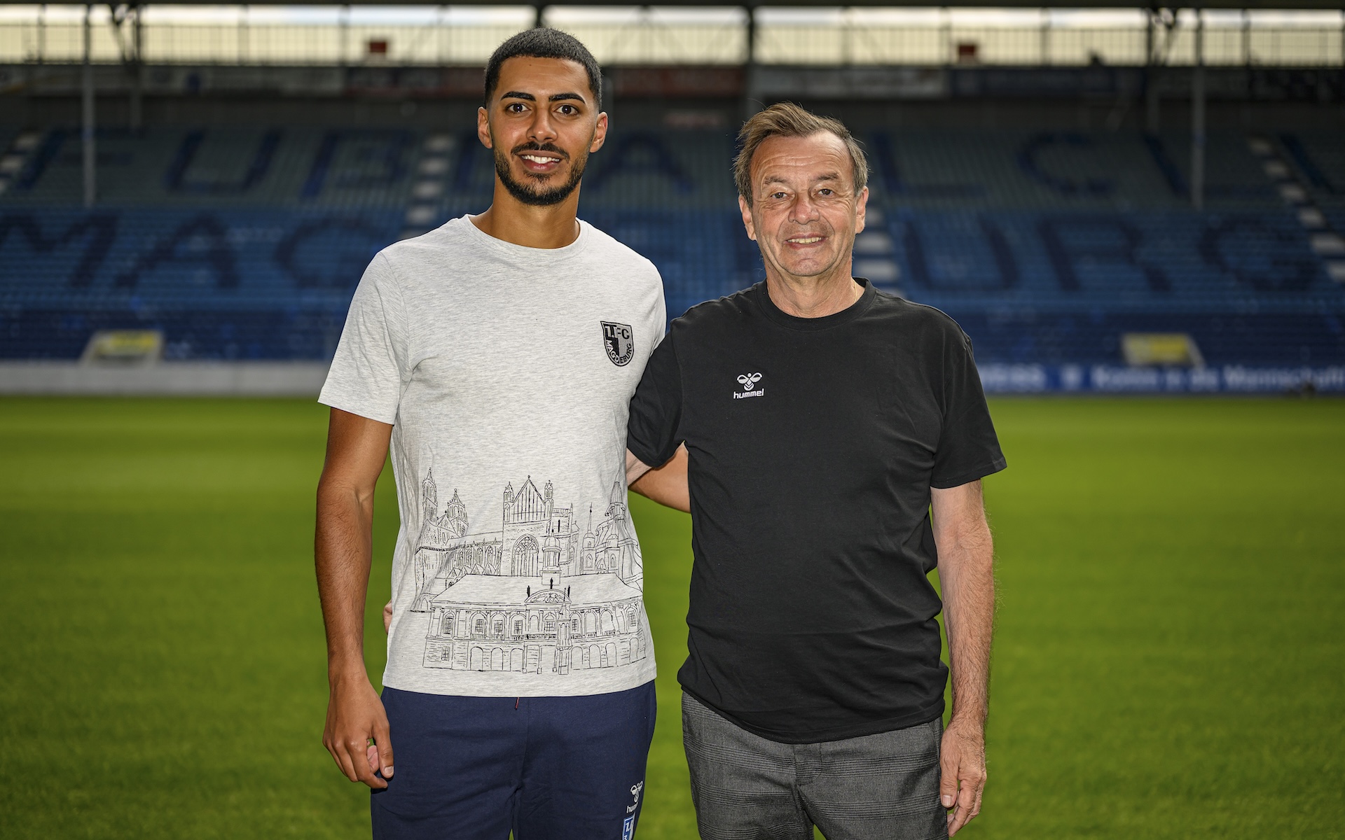 Tarek Chahed (links) mit Sportchef Otmar Schork