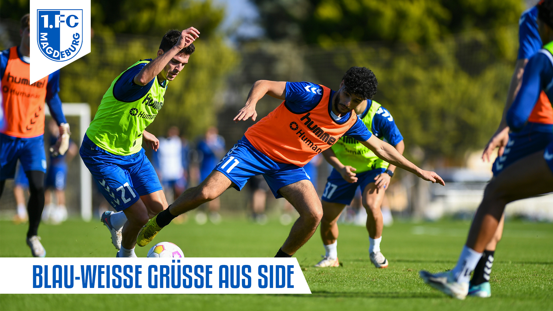 Tobias Müller(links) und Mo El Hankouri während des Trainings
