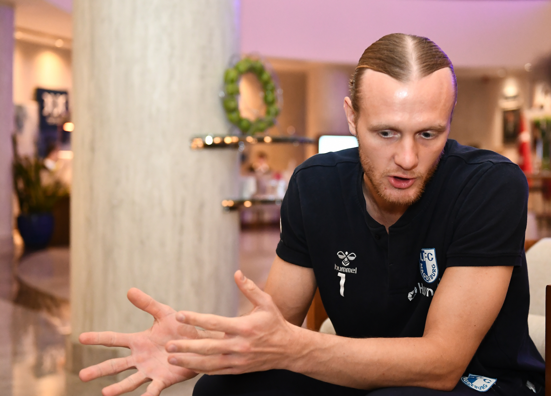 Dominik Reimann im Interview im Trainingslager in Side.