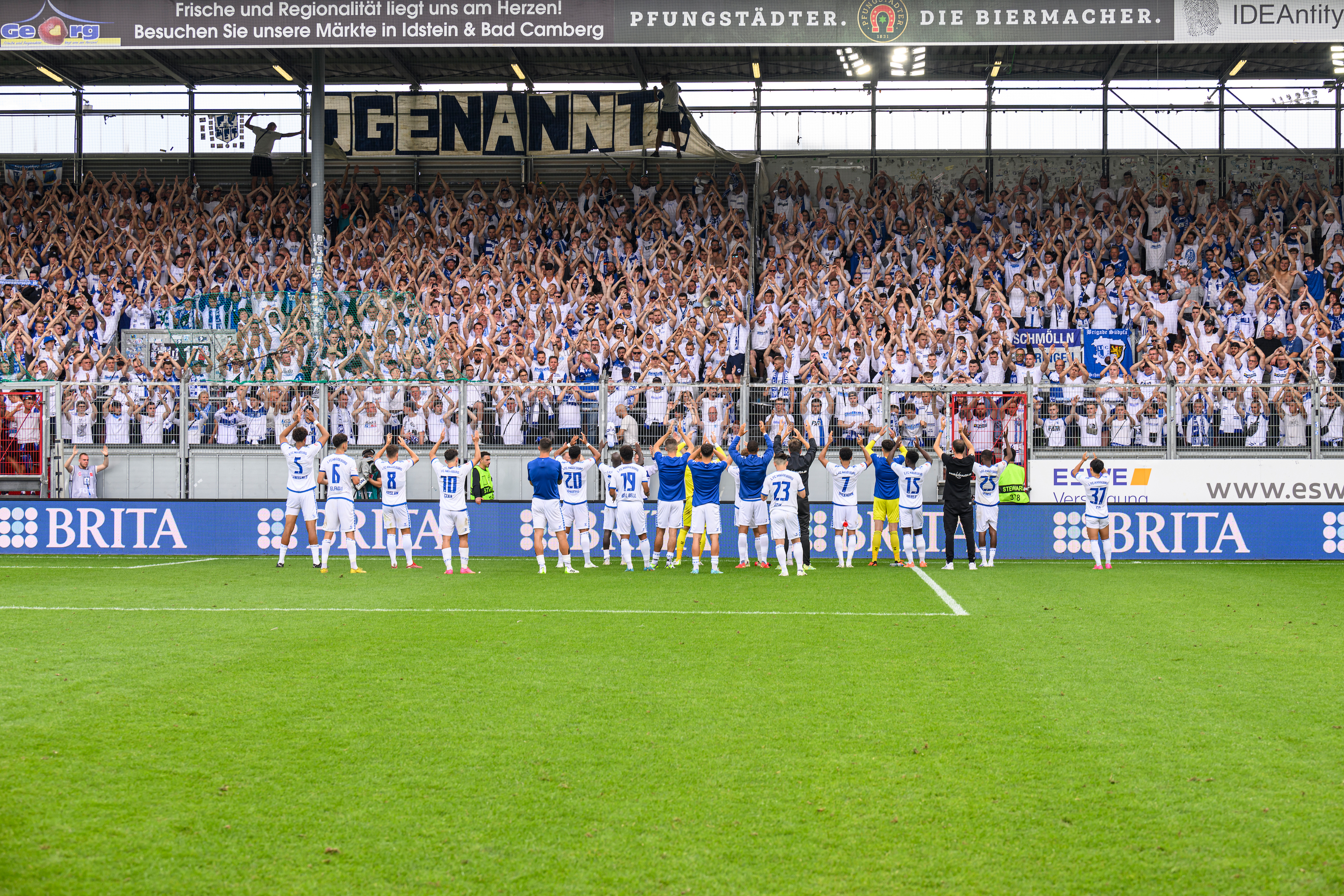 Zum Ligastart spielte unser FCM 1:1 in Wiesbaden. 