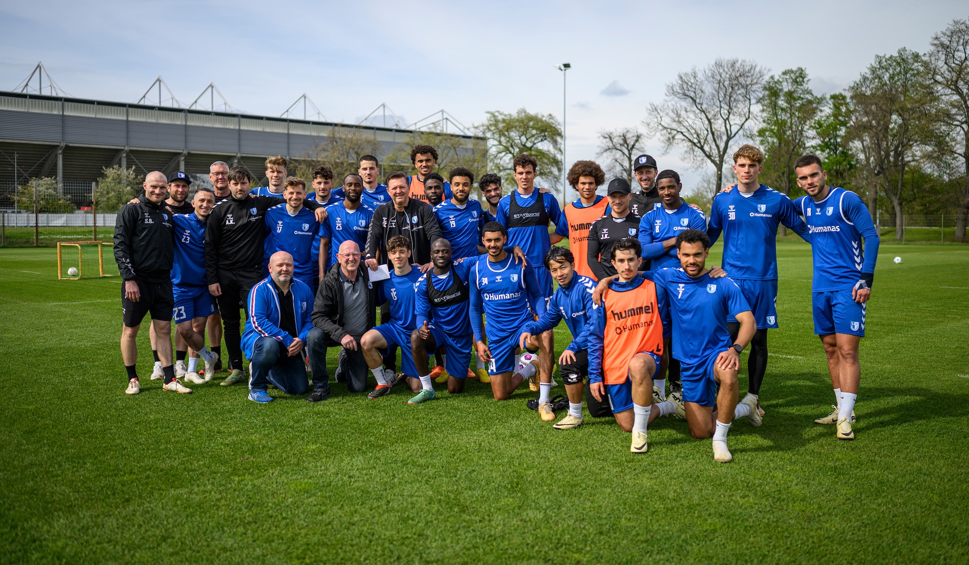 Anschließend gab es noch ein gemeinsames Foto mit der Mannschaft.