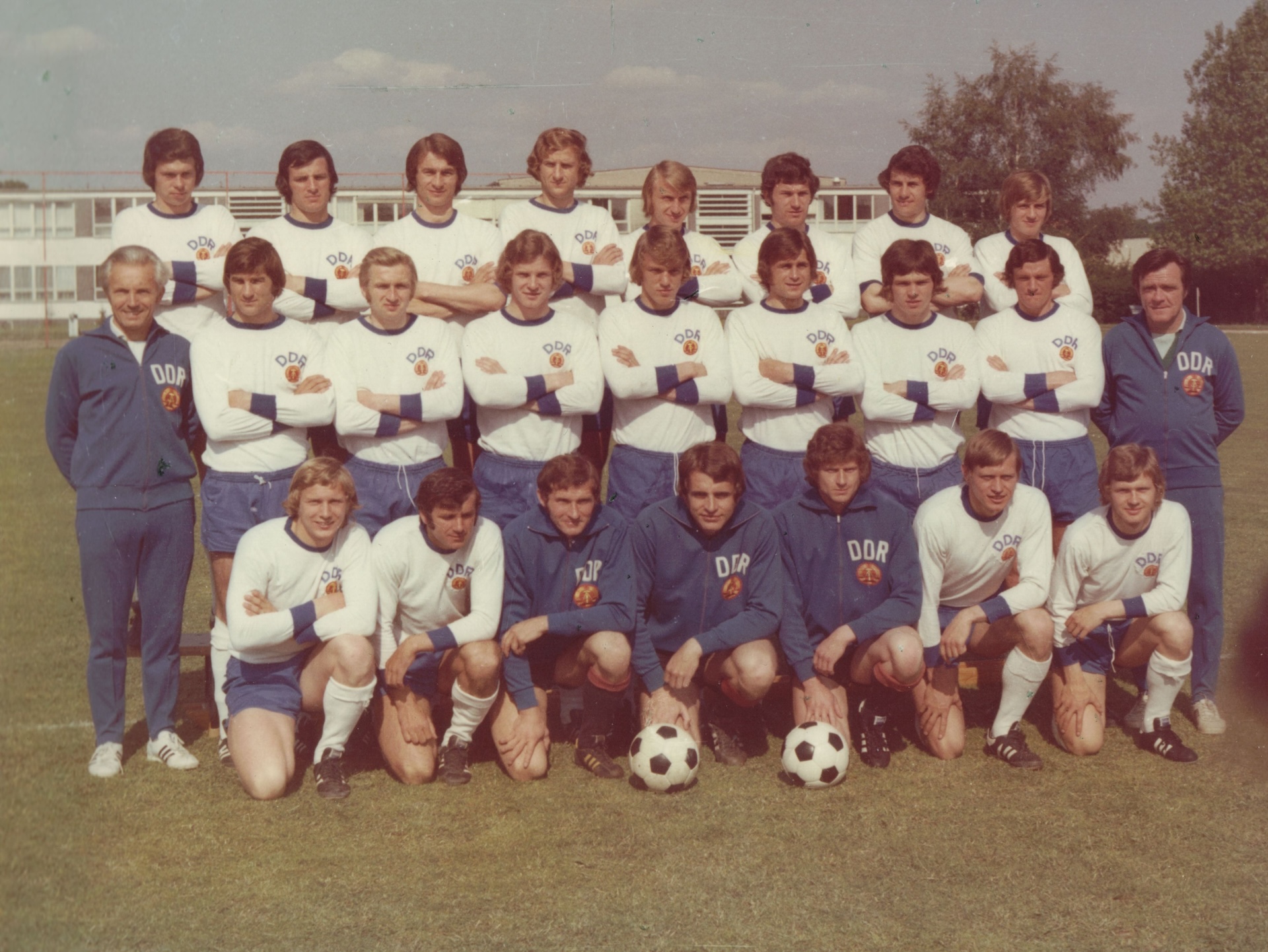 Die Nationalmannschaft der DDR.