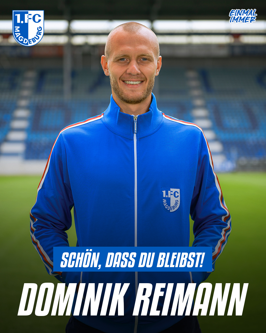 Dominik Reimann hat seinen Vertrag beim FCM vorzeitig verlängert.