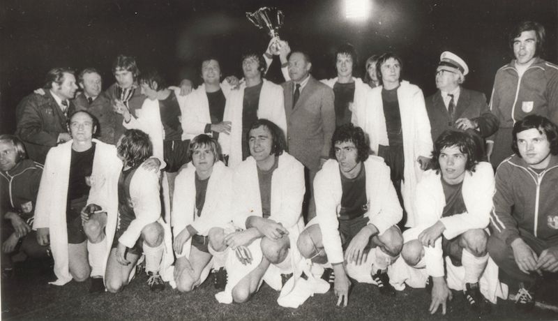 Die Mannschaft nach dem Finalsieg in Rotterdam.