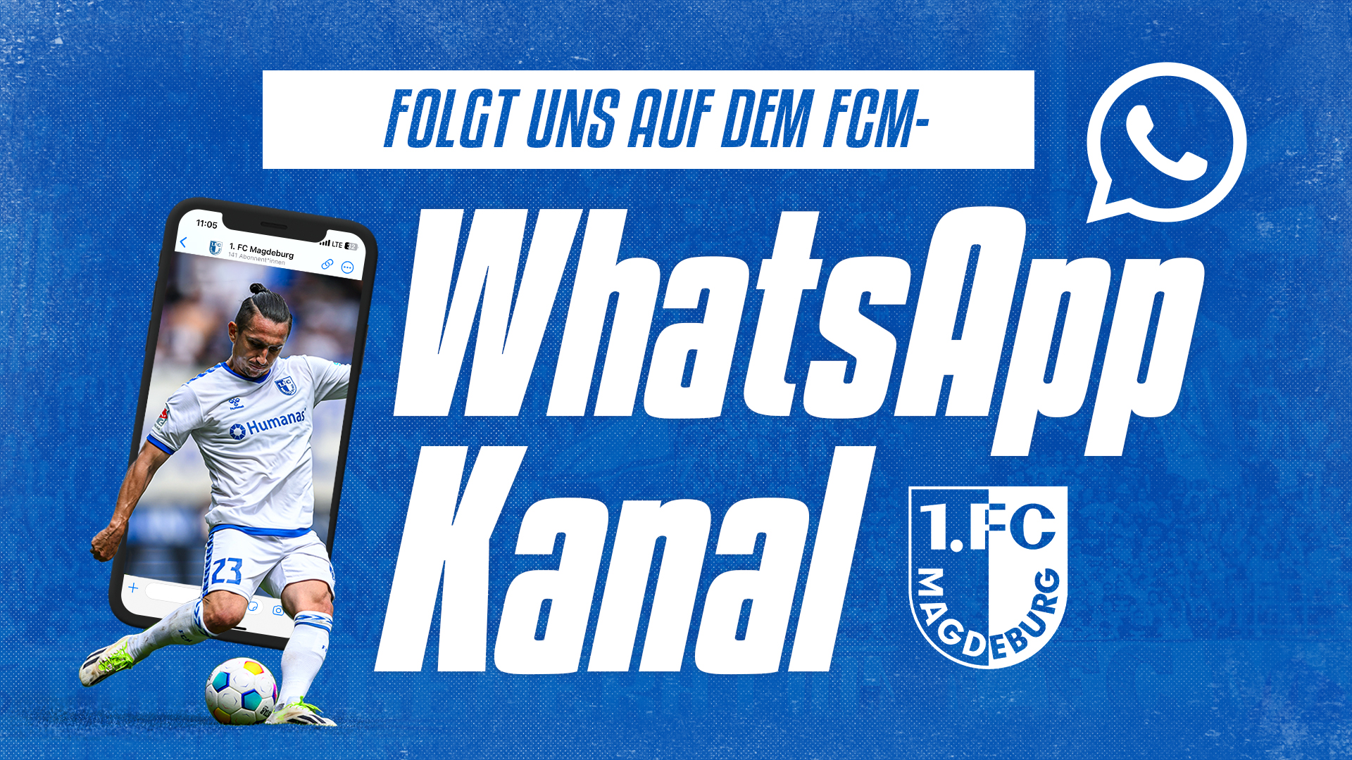 1. FC Magdeburg auf WhatsApp