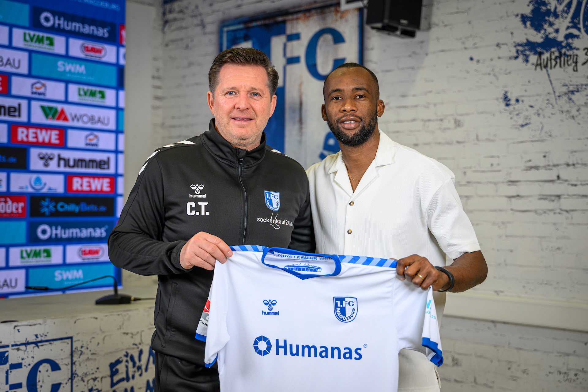 Christian Titz und Silas Gnaka