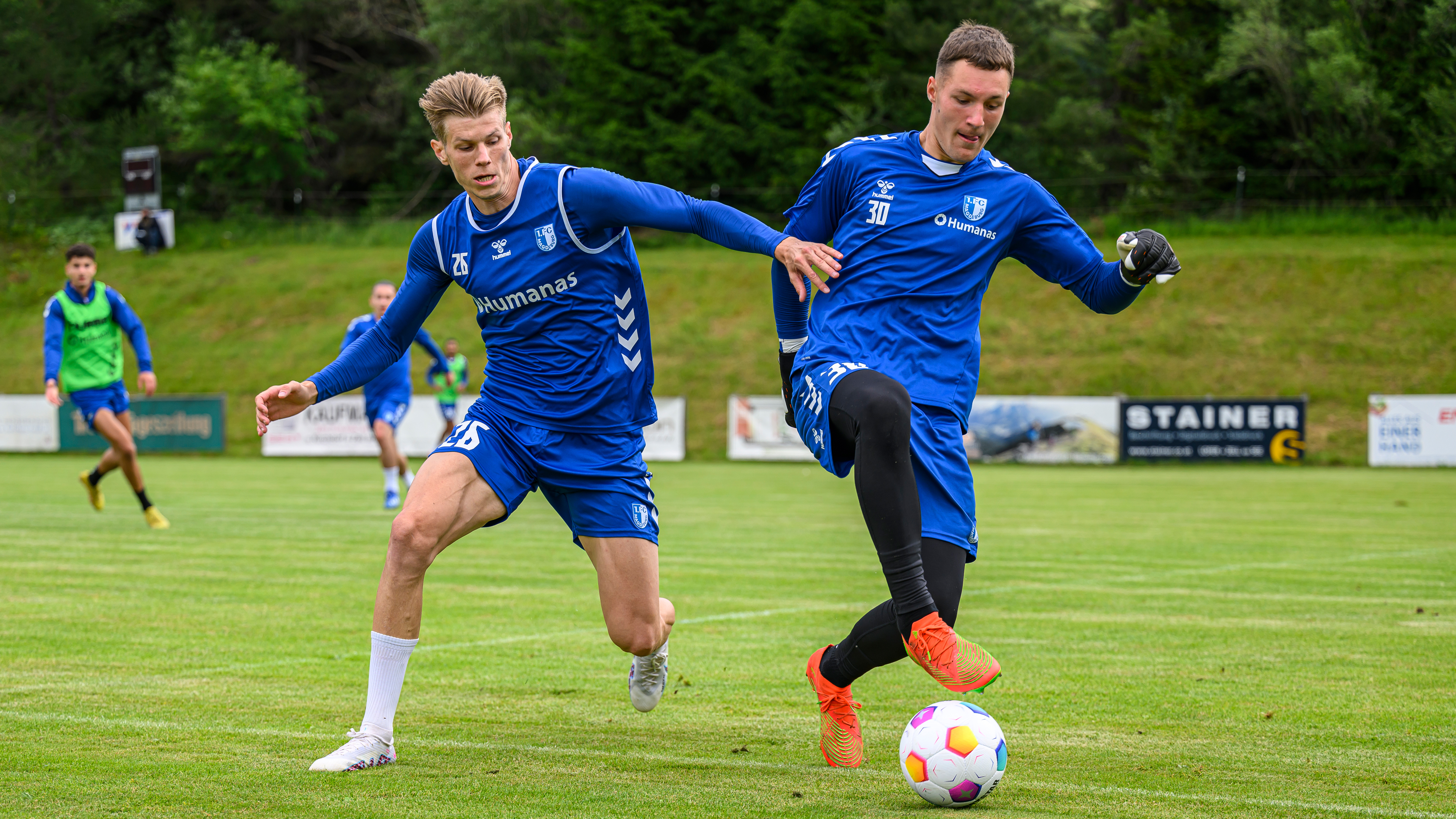 Luca Schuler und Felix Güldner im Trainingslager