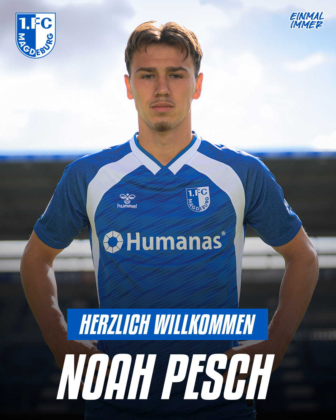 Noah Pesch kommt auf Leihbasis nach Magdeburg.