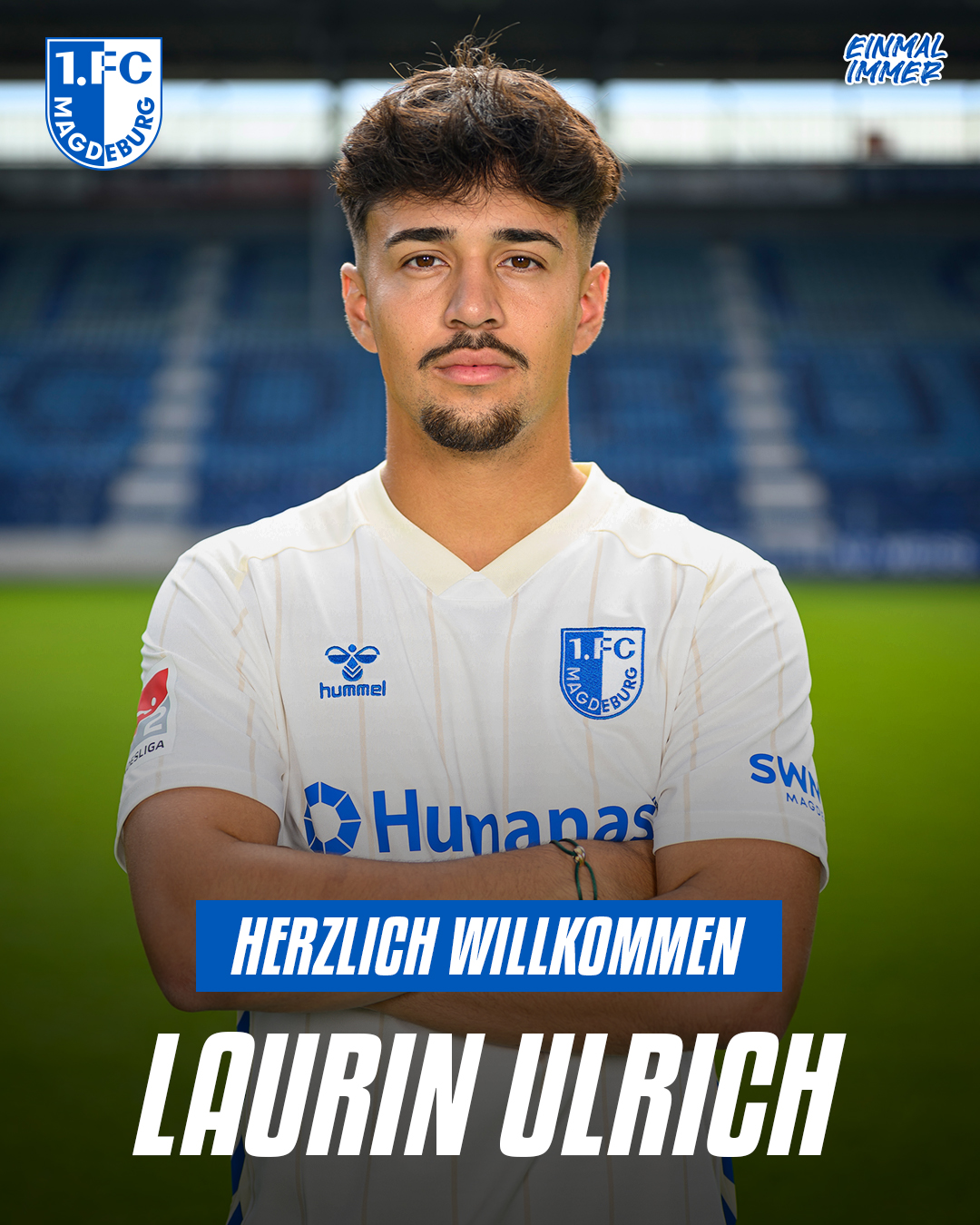Laurin Ulrich kommt aus Stuttgart nach Magdeburg.