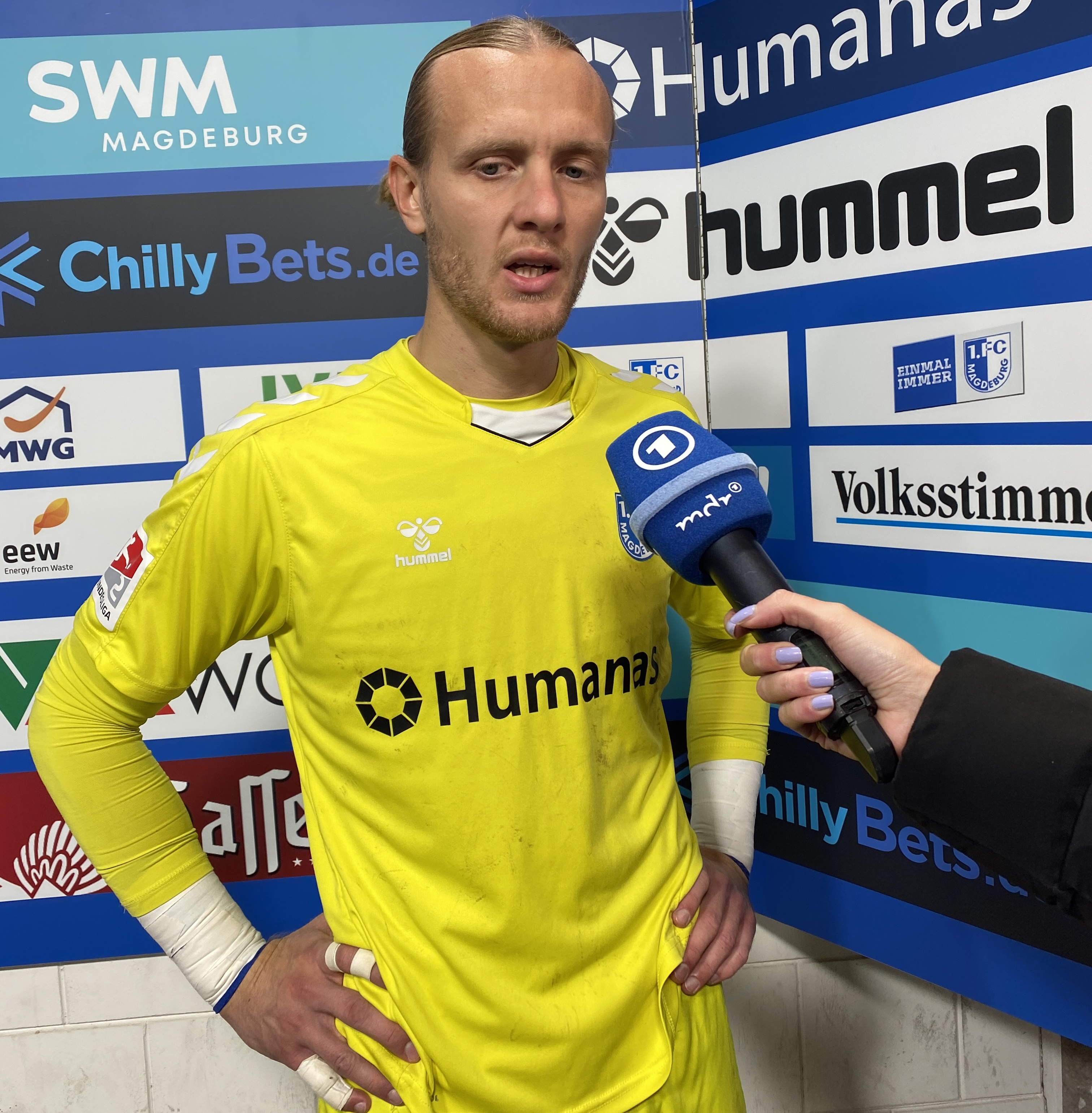 Dominik Reimann ärgerte sich über die erste Halbzeit. 