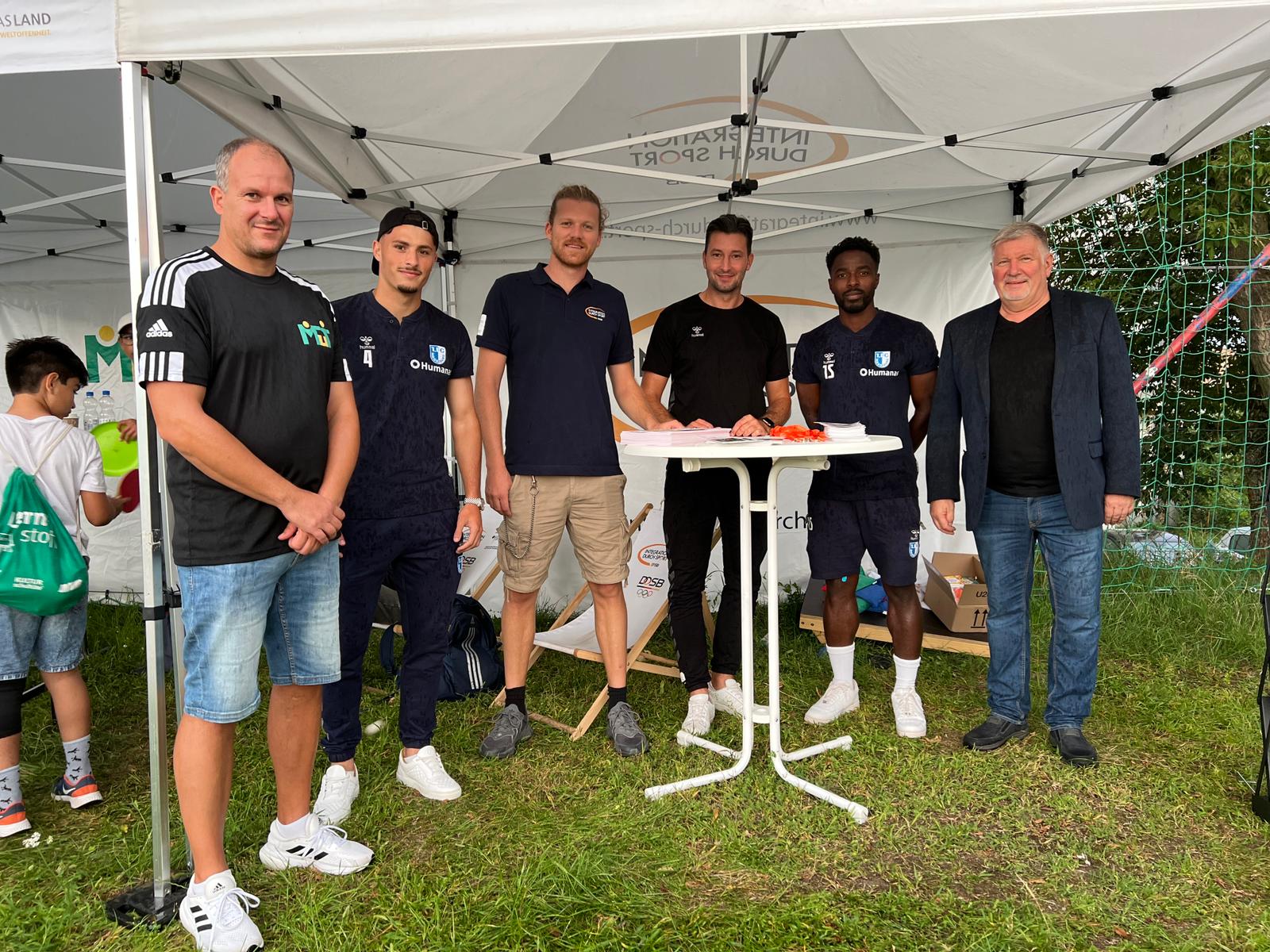 Eldin Dzogovic und Daniel Heber zu Gast bei Saisoneröffnung FC International Magdeburg