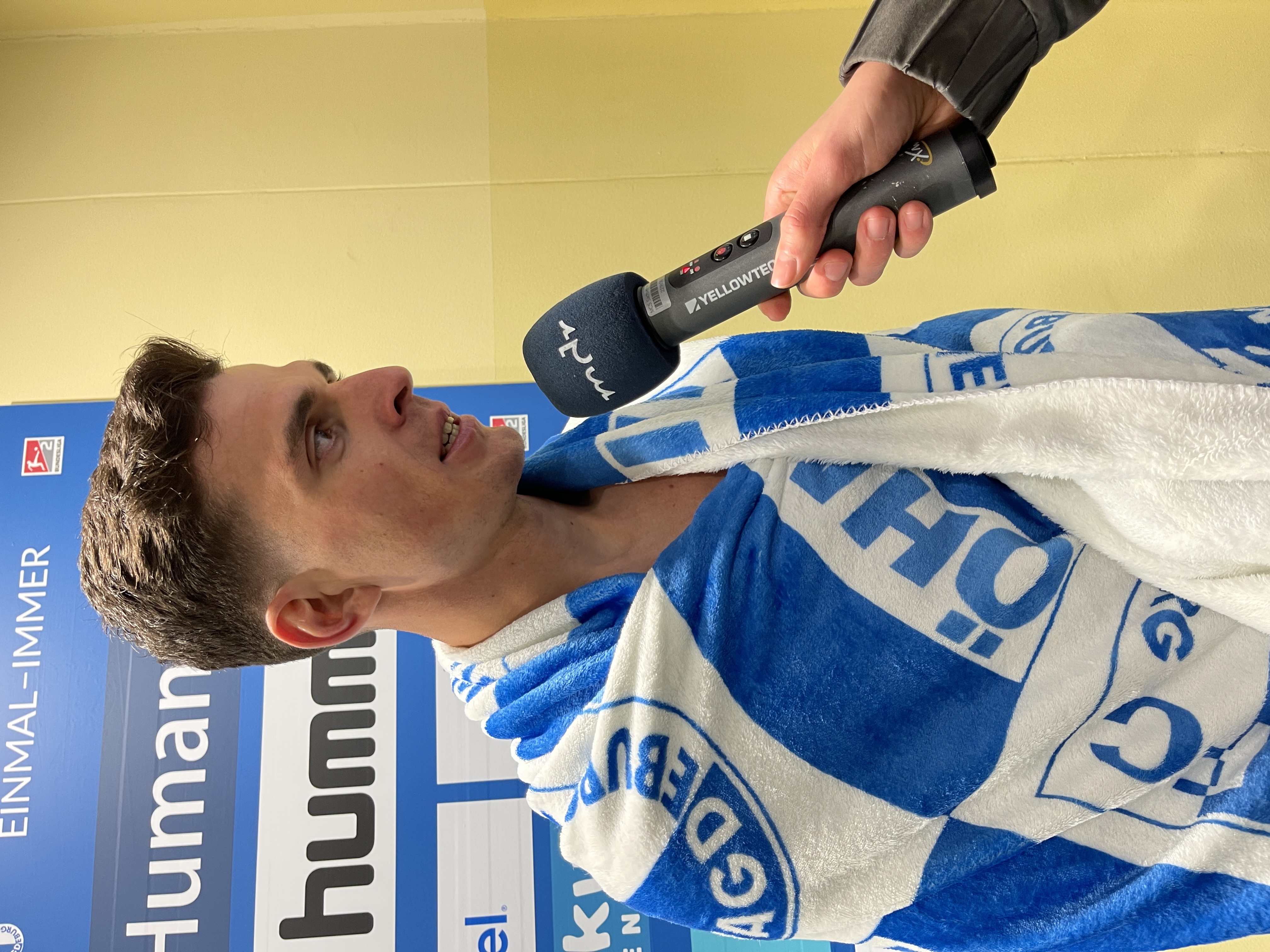 FCM-Abwehrspieler Tobias Müller war nach dem Sieg natürlich zufrieden. 